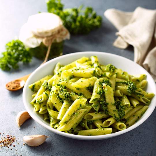 Anteprima ricetta Penne al pesto di basilico
