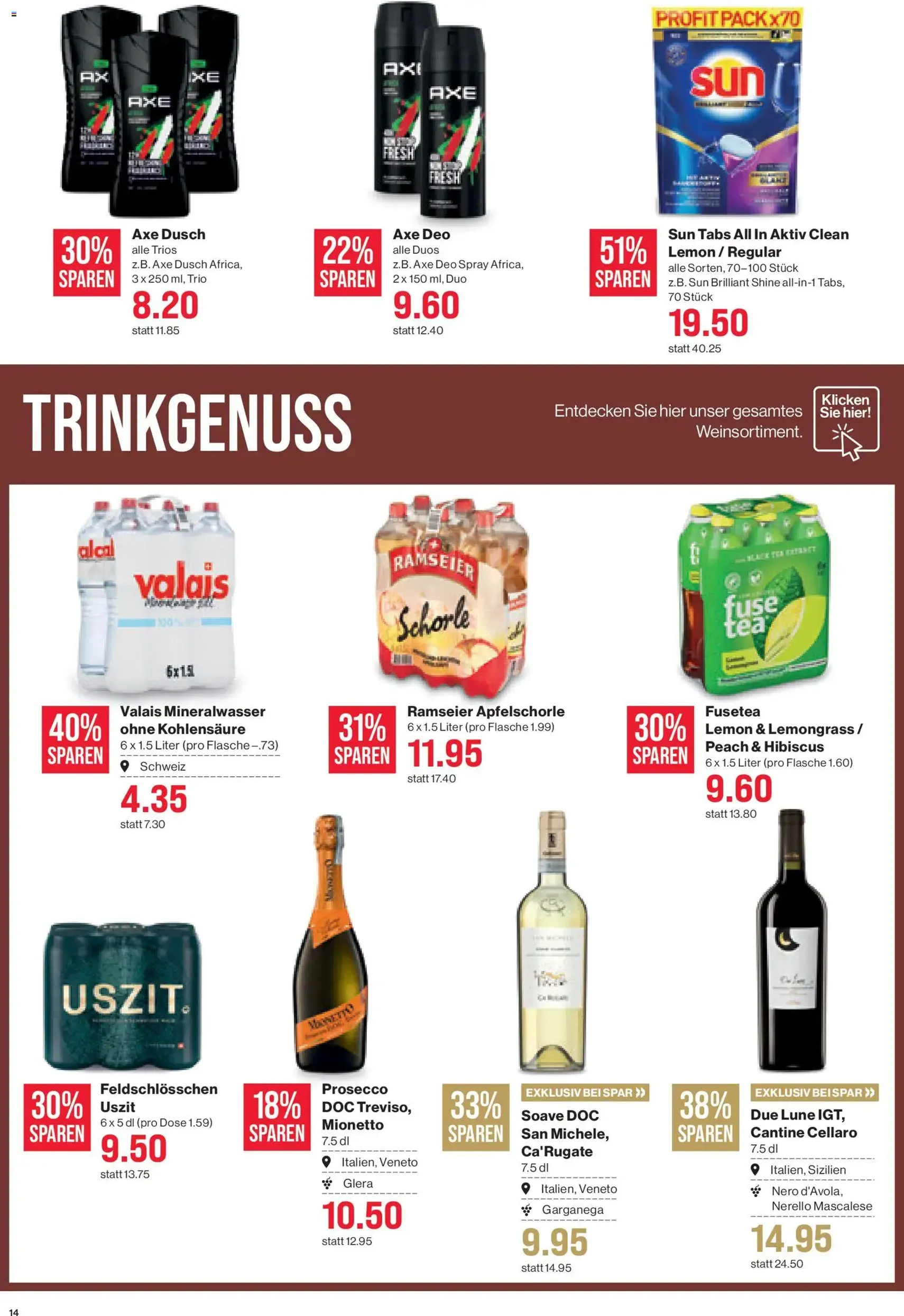 SPAR Aktionen - Gültiger Prospekt ab 30.10.2025, Seite 14 von insgesamt 25 SPAR Aktionen - Gültiger Prospekt ab 30.10.2025, Seite 14 von insgesamt 25