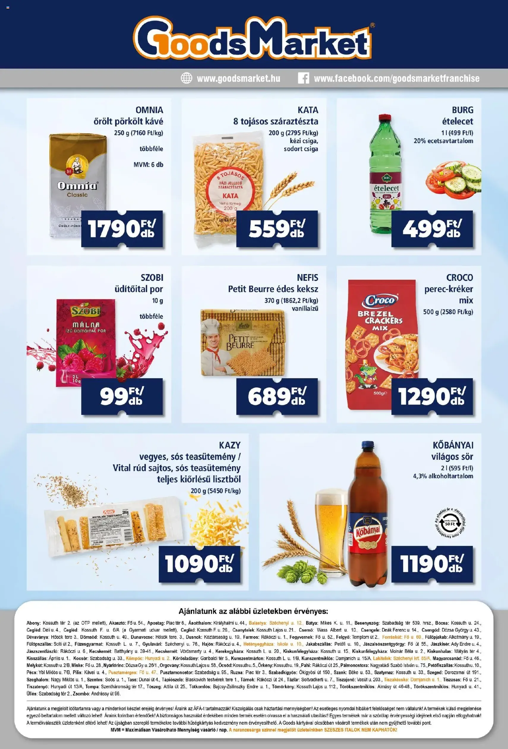 Goods Market akciós újság - 2026.08.06. érvényes szórólap 4 oldal 4 oldalból