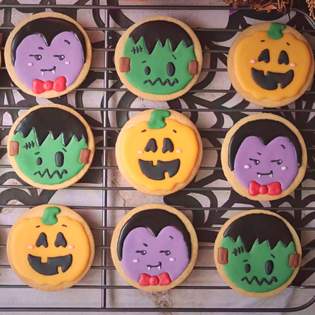 Recipe preview Halloween biscuits