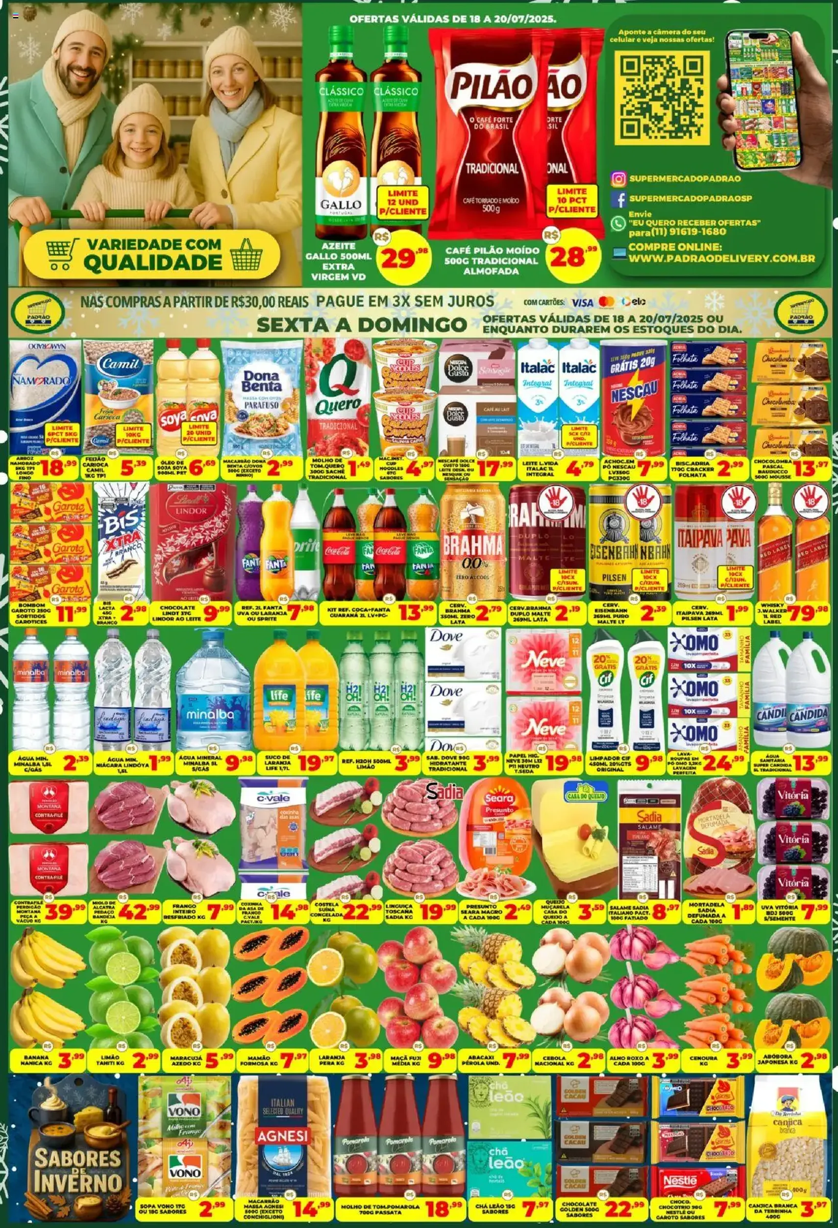 Supermercado Padrão - Ofertas da semana - folheto válido a partir de 18/07/2025 página 1 de 1