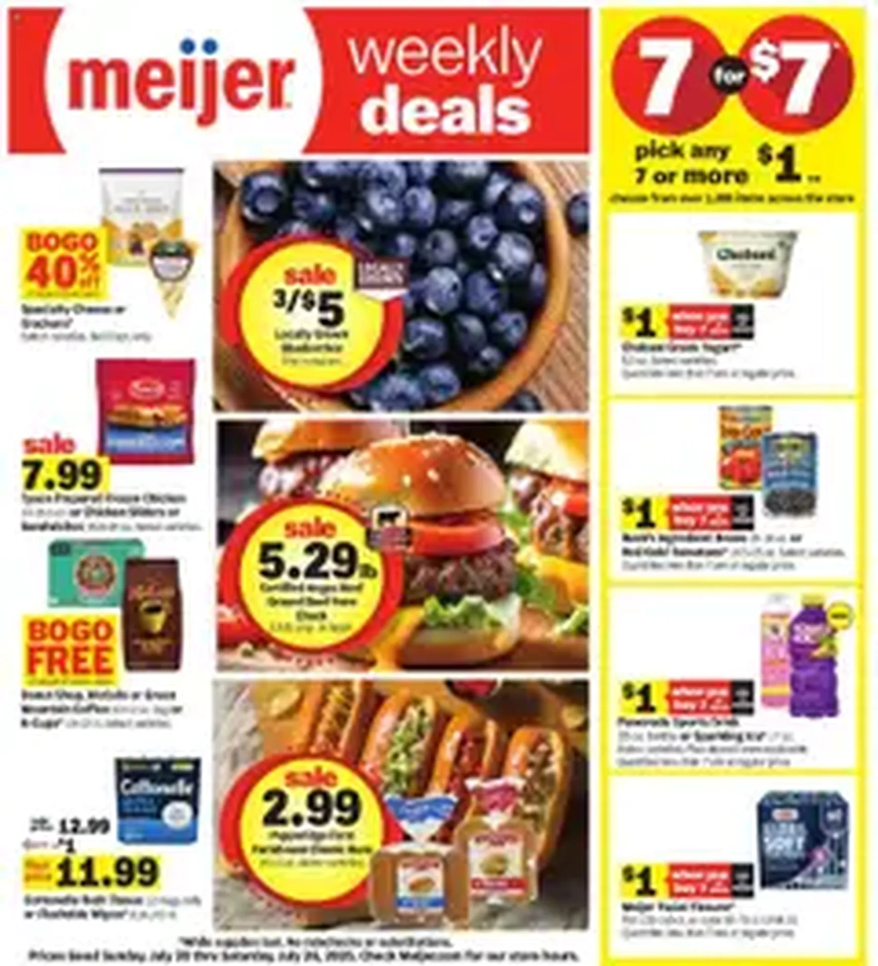 Meijer Weekly Ad - valid flyer from 07/20/2025, page 1 of 1