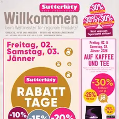 Sutterlüty Flugblatt - Prospekt Vorschau gültig ab 02.01.2026