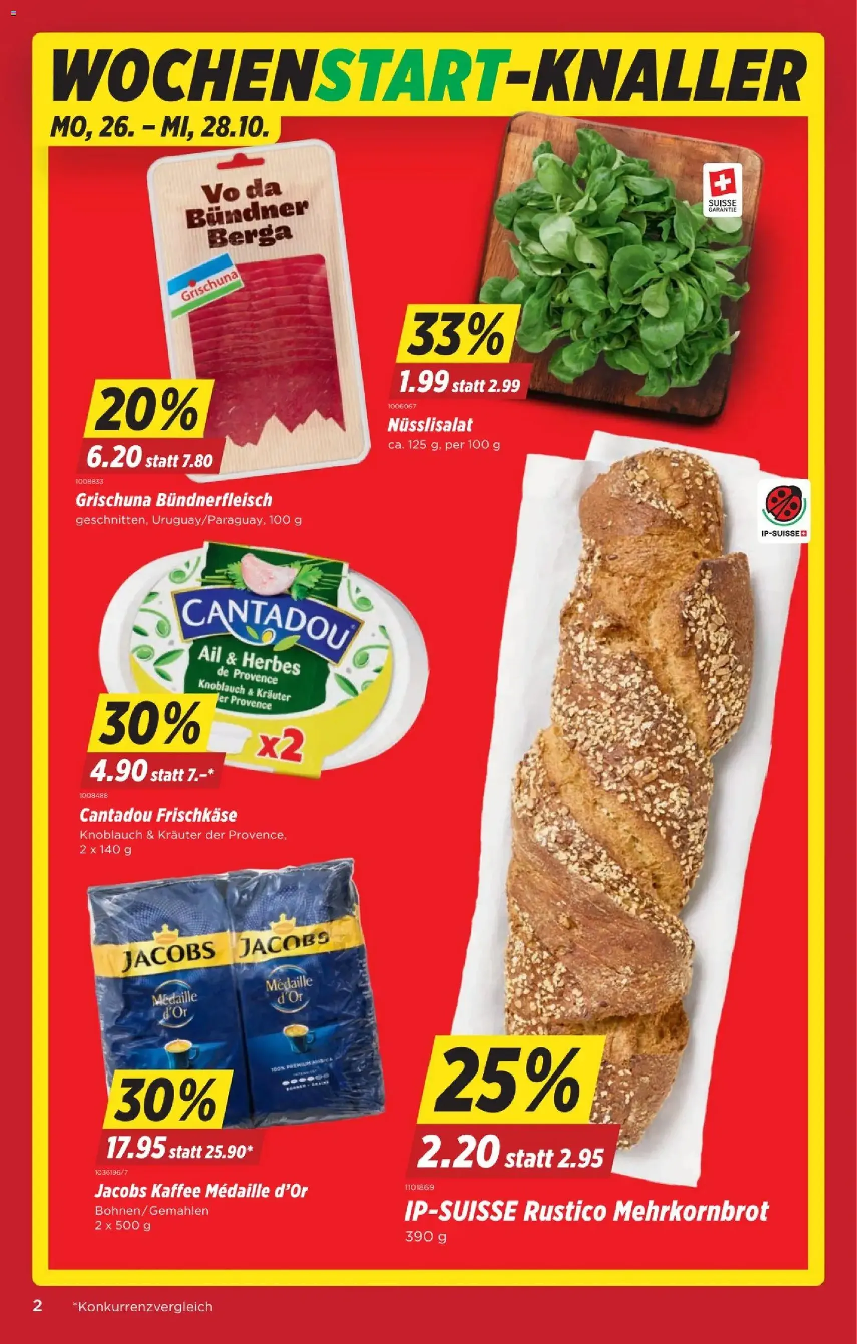 Denner aktionen - Gültiger Prospekt ab 22.10.2026, Seite 2 von insgesamt 26