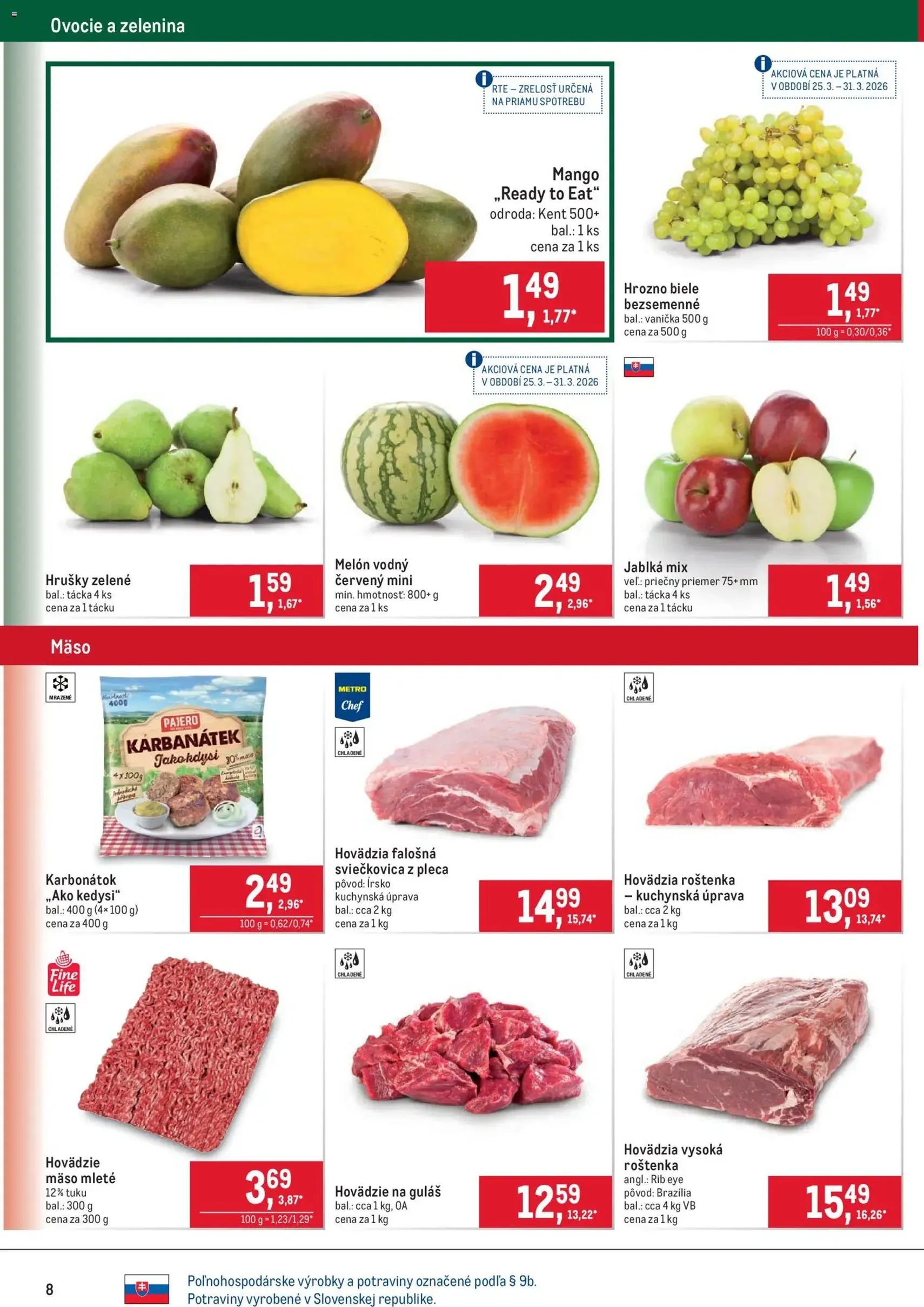 Metro leták - platný leták od 25.03.2026 strana 8 z 40
