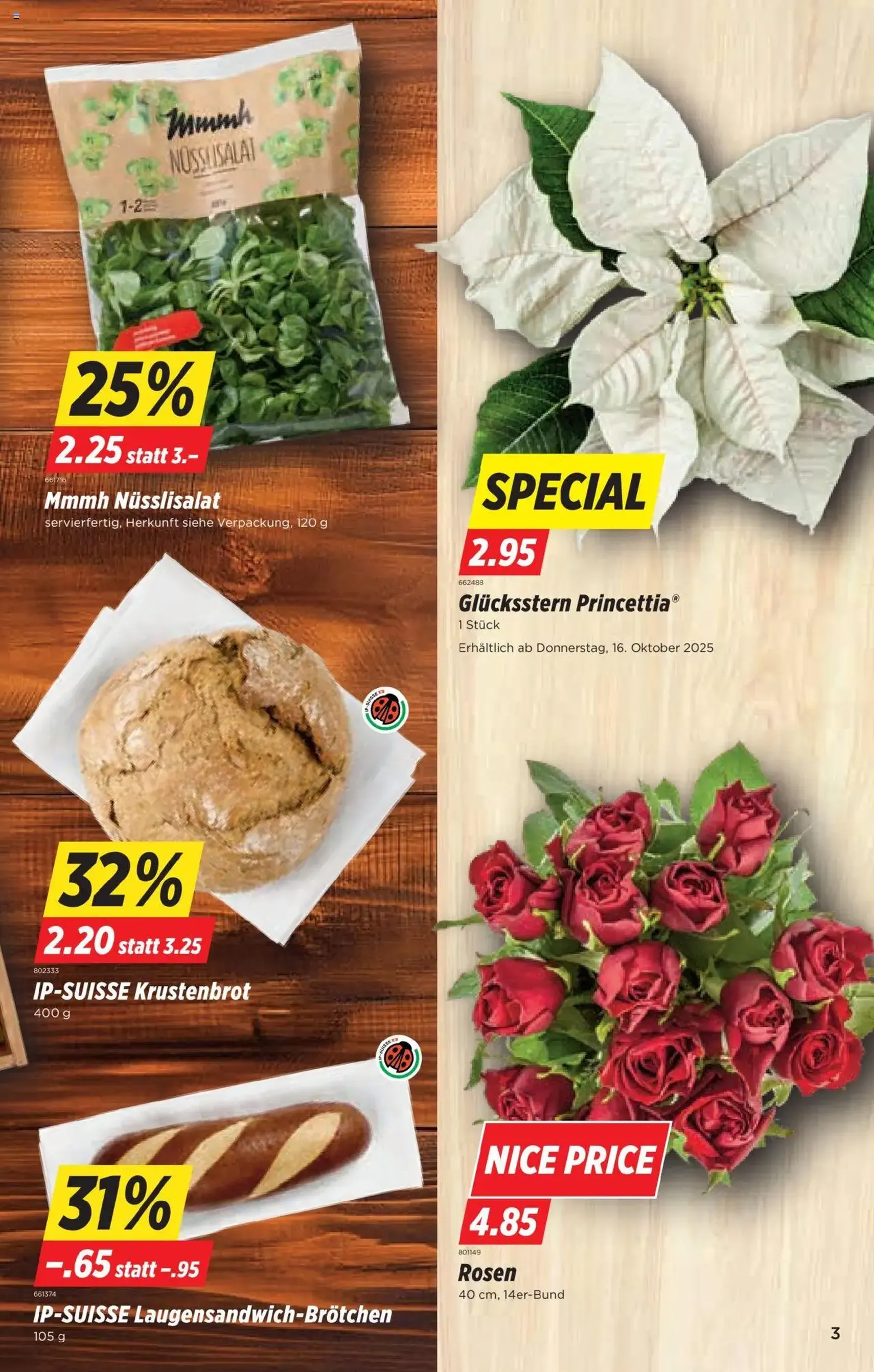 Denner Aktionen - Gültiger Prospekt ab 14.10.2025, Seite 3 von insgesamt 24 Denner Aktionen - Gültiger Prospekt ab 14.10.2025, Seite 3 von insgesamt 24