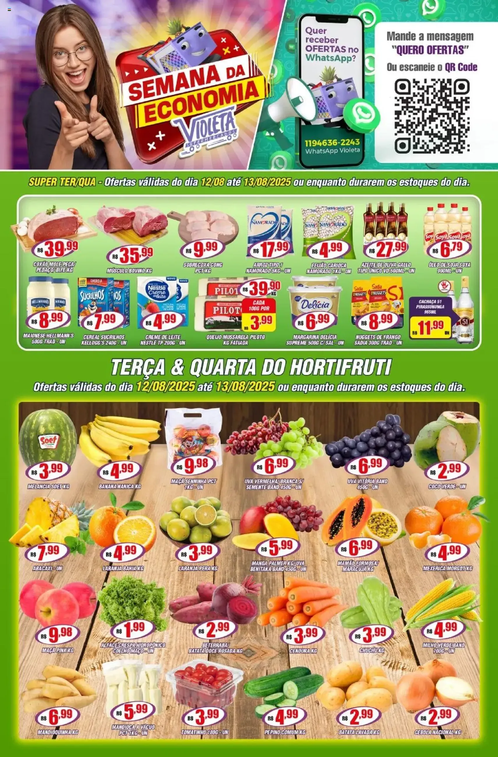 Violeta Supermercados - Ofertas da semana - folheto válido a partir de 12/08/2025 página 1 de 2