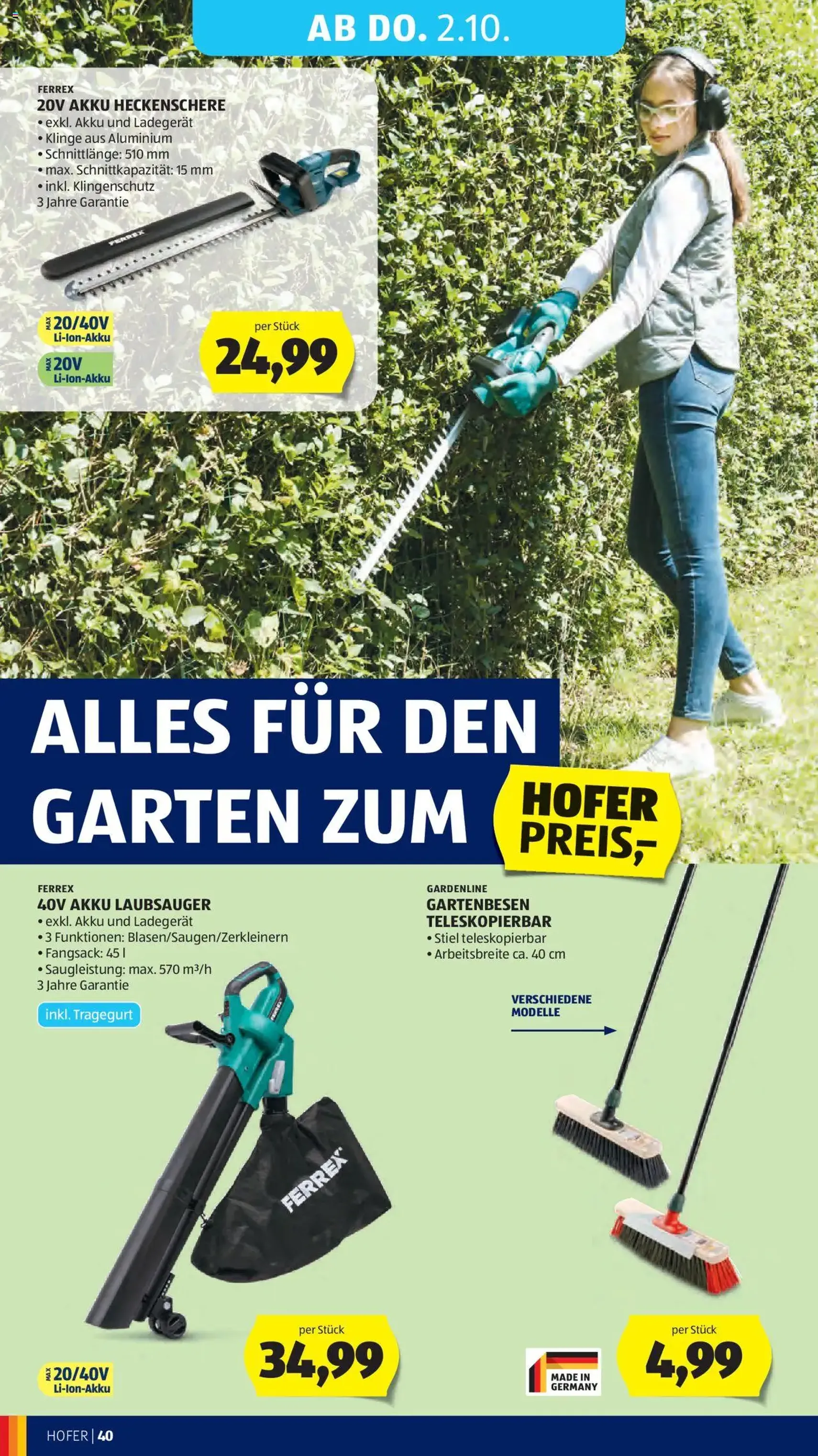 Hofer Flugblatt - Gültiger Prospekt ab 26.09.2025, Seite 44 von insgesamt 50