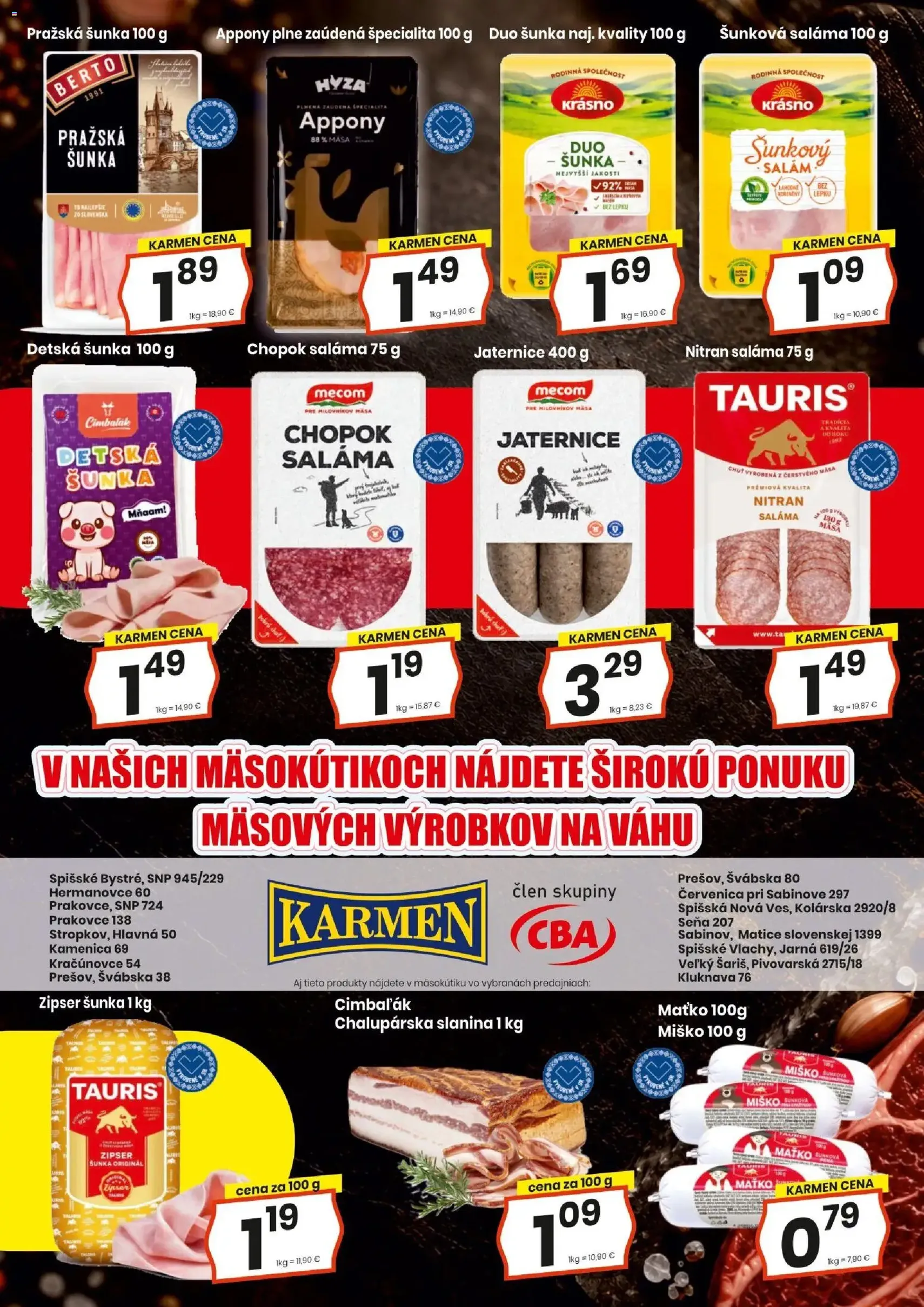 KARMEN CBA leták - platný leták od 15.10.2026 strana 4 z 16