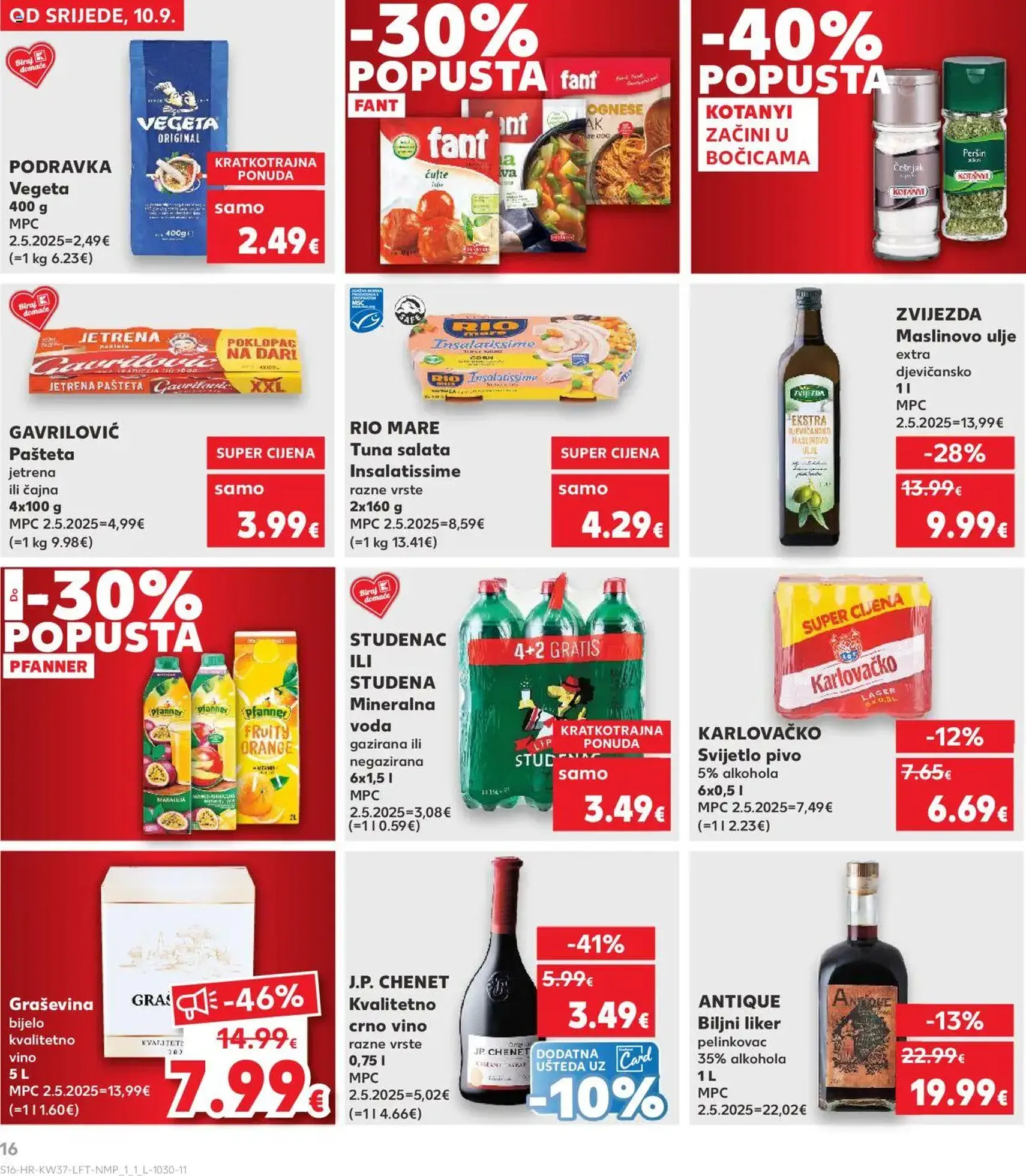 Kaufland HR - Osijek - 2025.09.10. érvényes szórólap 16 oldal 40 oldalból