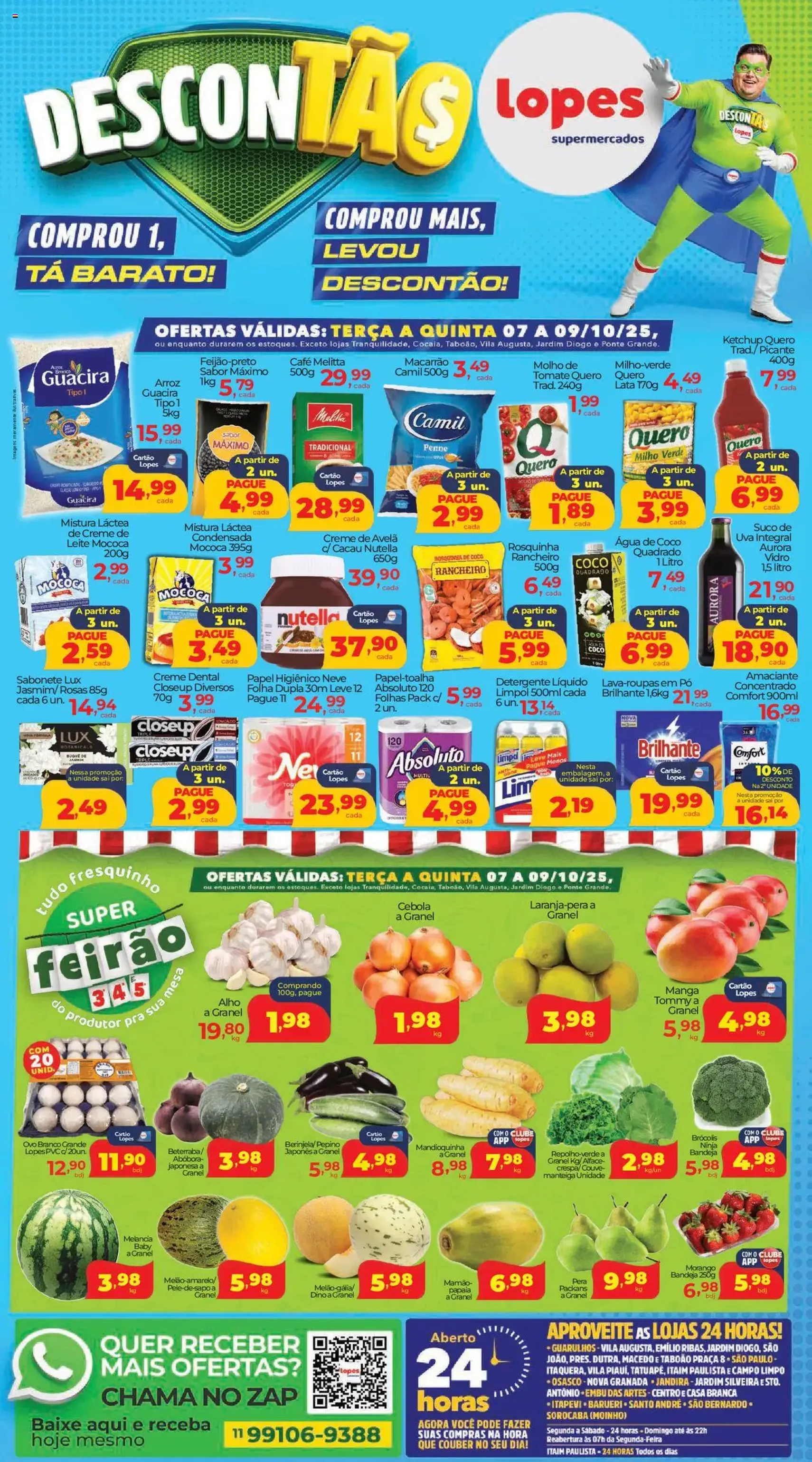 Lopes Supermercados - Ofertas da semana - folheto válido a partir de 07/10/2025 página 1 de 2