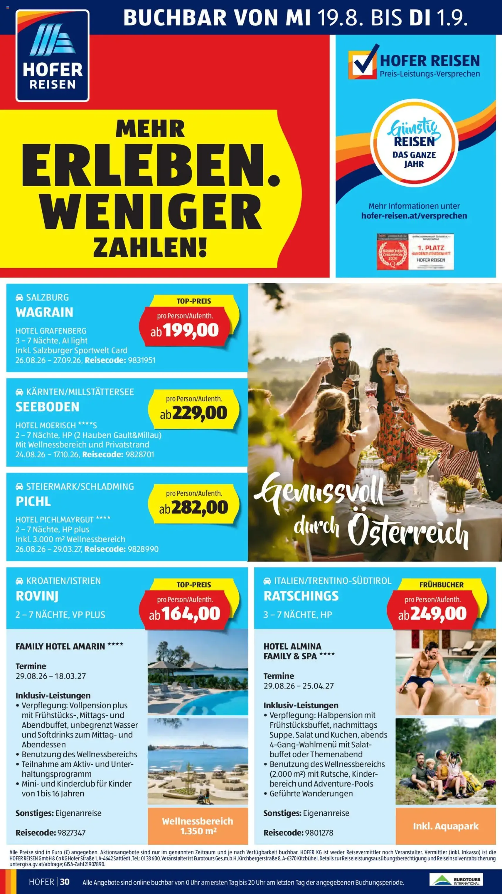 Hofer Flugblatt - Gültiger Prospekt ab 21.08.2026, Seite 42 von insgesamt 46