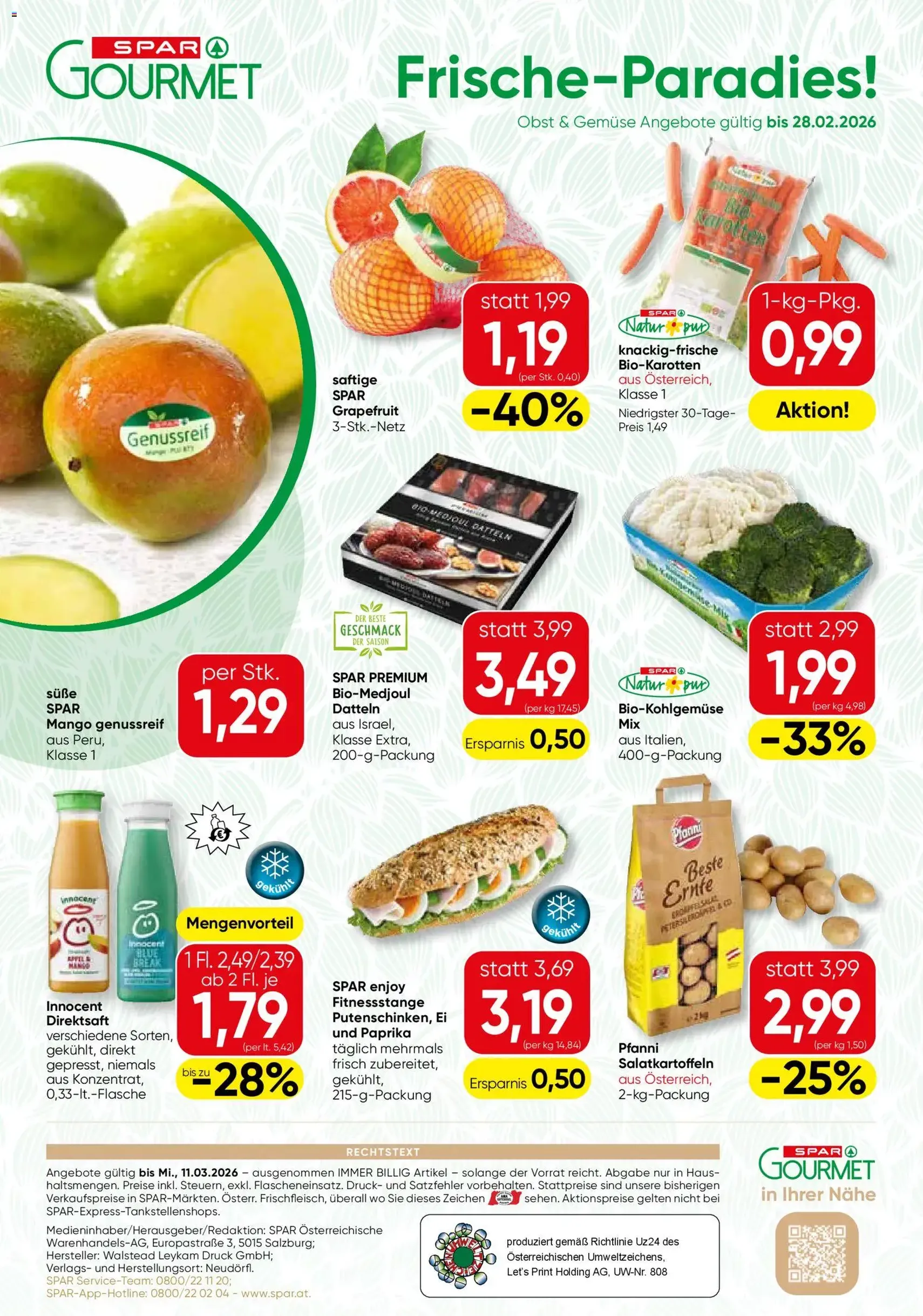 SPAR Gourmet Flugblatt - Gültiger Prospekt ab 26.02.2026, Seite 12 von insgesamt 12