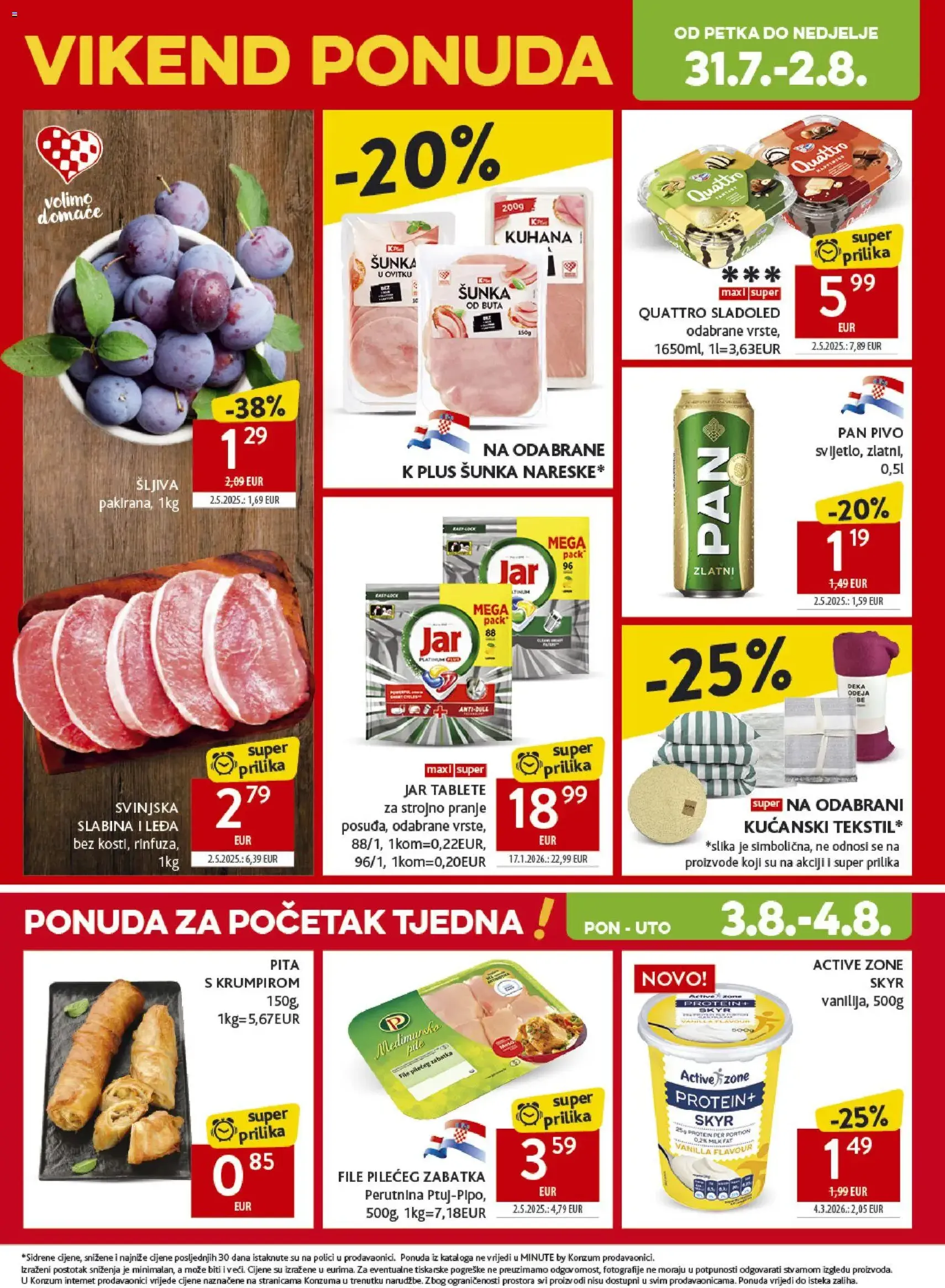Konzum HR akciós újság - 2026.07.29. érvényes szórólap 37 oldal 40 oldalból