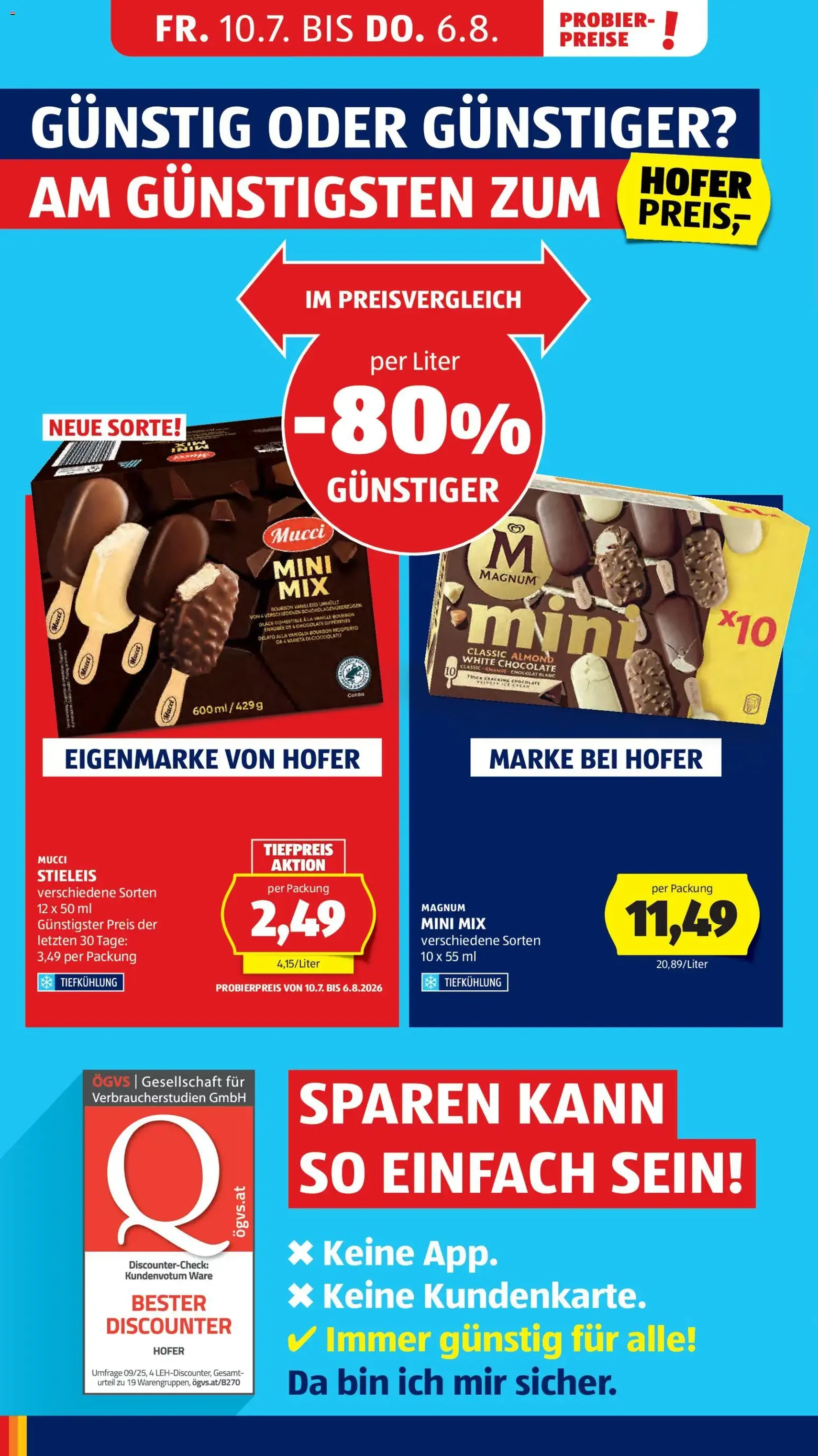 Hofer Flugblatt - Gültiger Prospekt ab 07.08.2026, Seite 6 von insgesamt 47