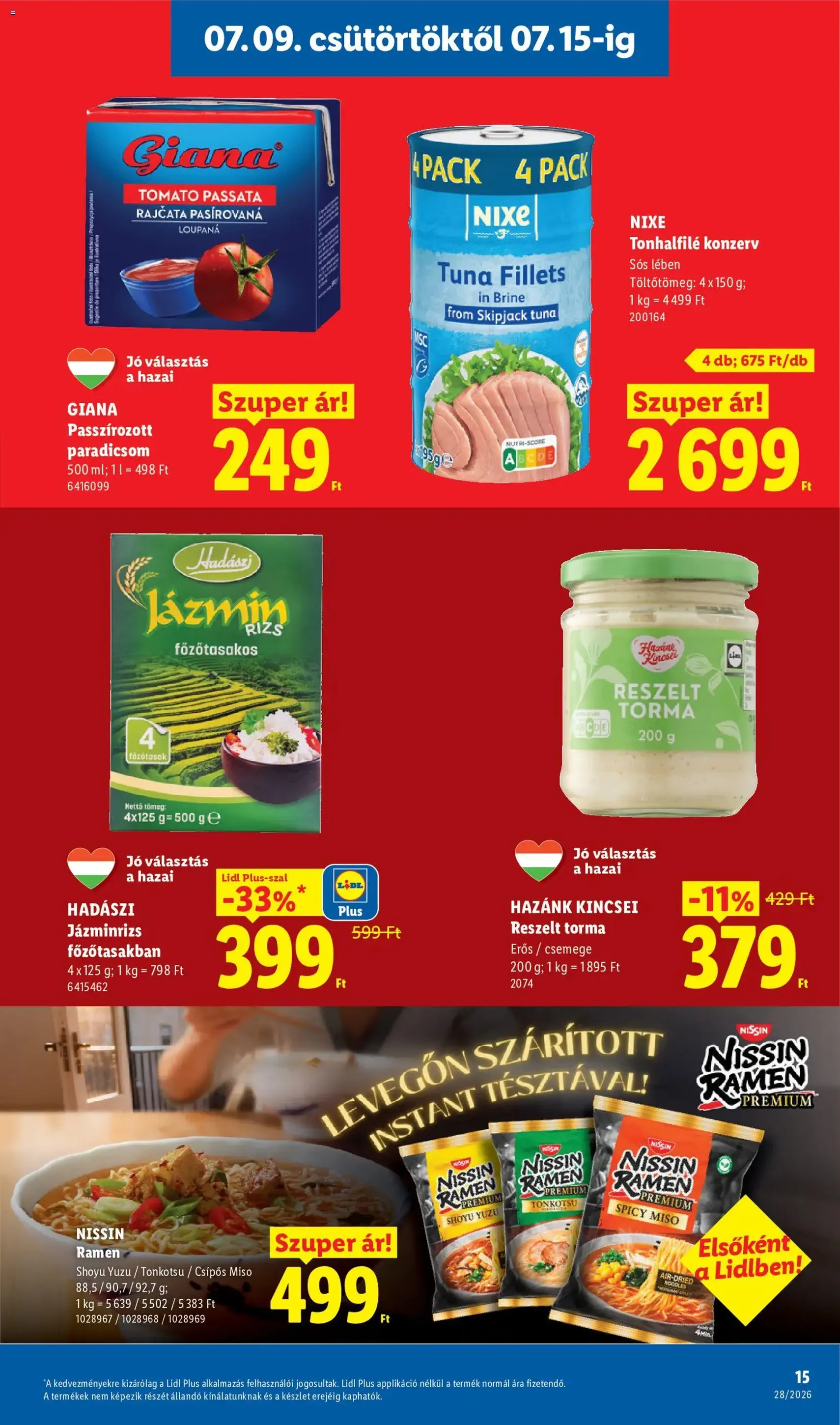 Lidl akciós újság - 2026.07.09. érvényes szórólap 15 oldal 80 oldalból