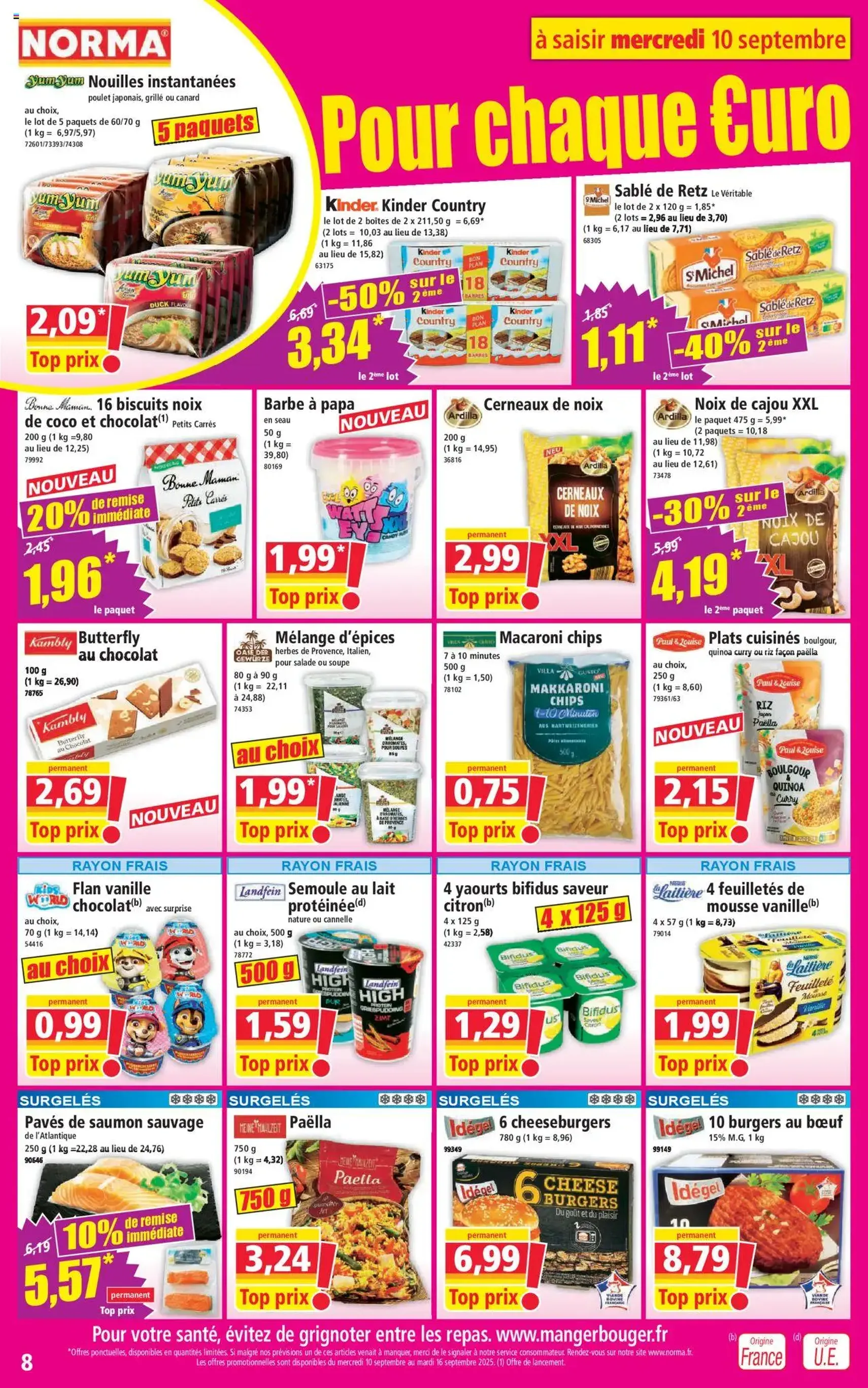 Norma catalogue - brochure valable à partir du 10/09/2025, page 8 sur 14
