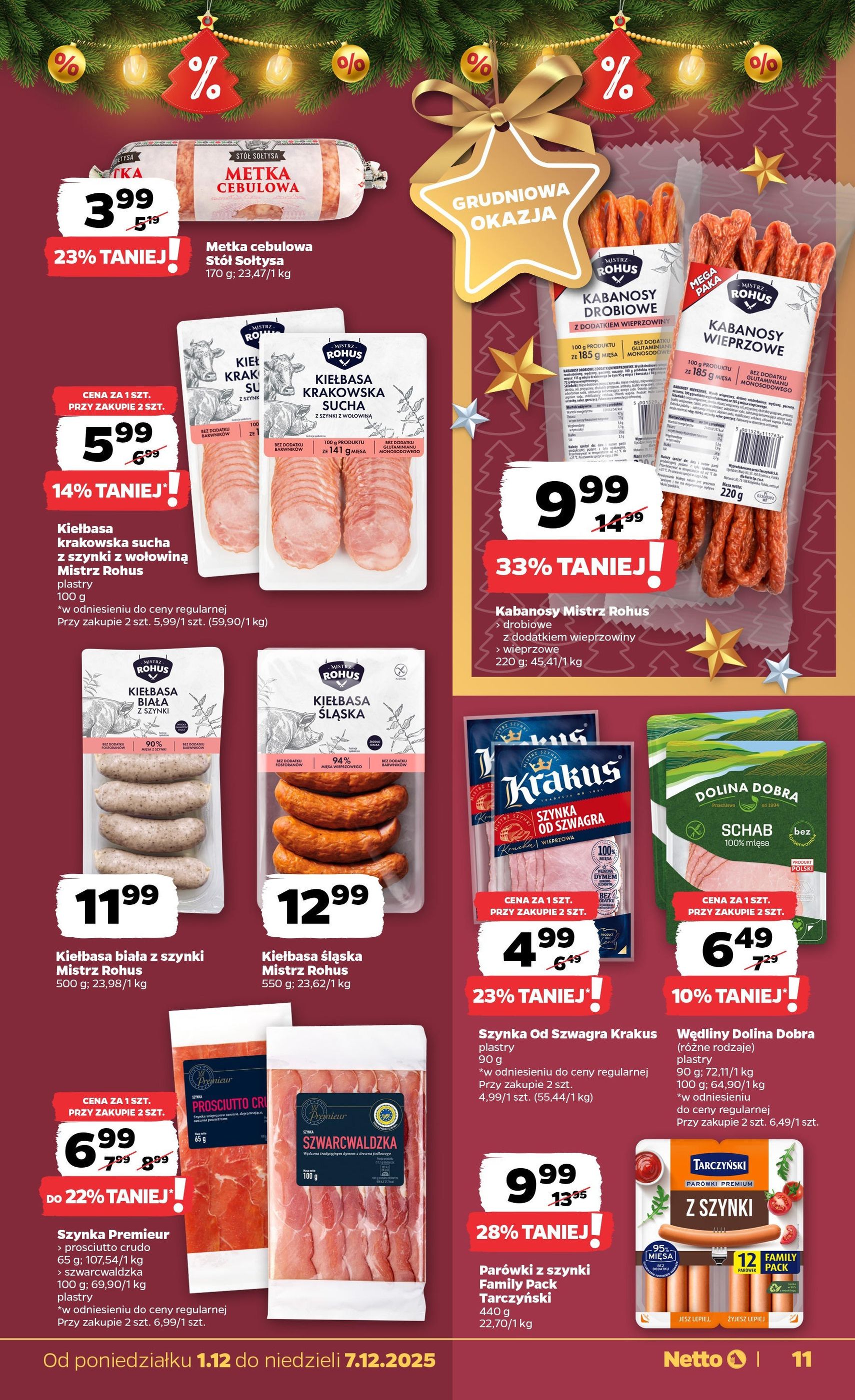 Netto gazetka - Spożywcza - ważny gazetka od 01.12.2025 strona 11 z 38
