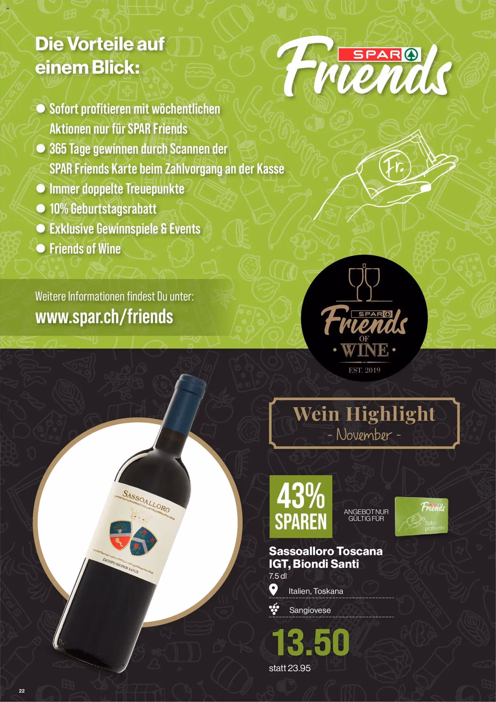 SPAR - Black Friday - Gültiger Prospekt ab 27.11.2025, Seite 22 von insgesamt 23