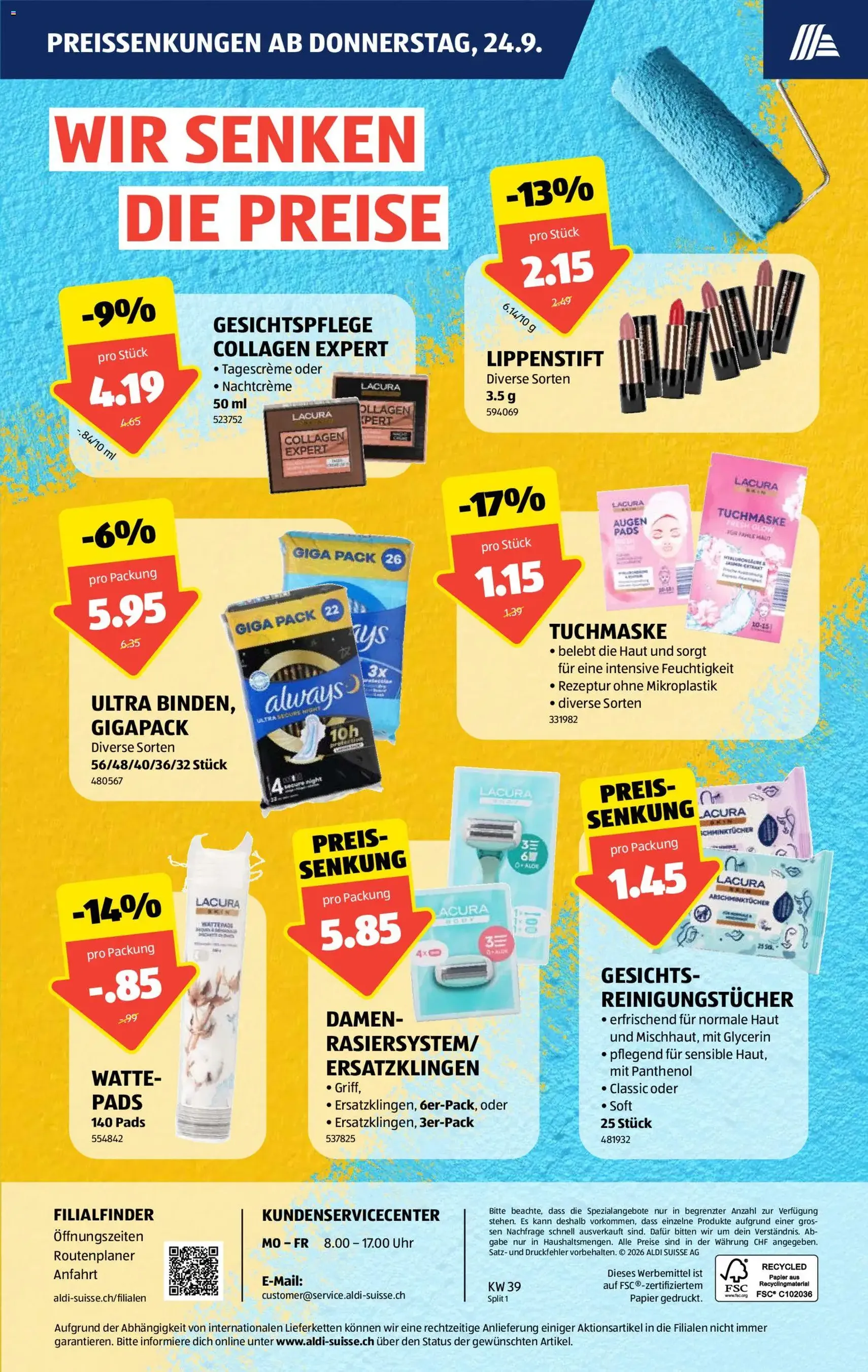 Aldi aktionen - Gültiger Prospekt ab 24.09.2026, Seite 3 von insgesamt 38