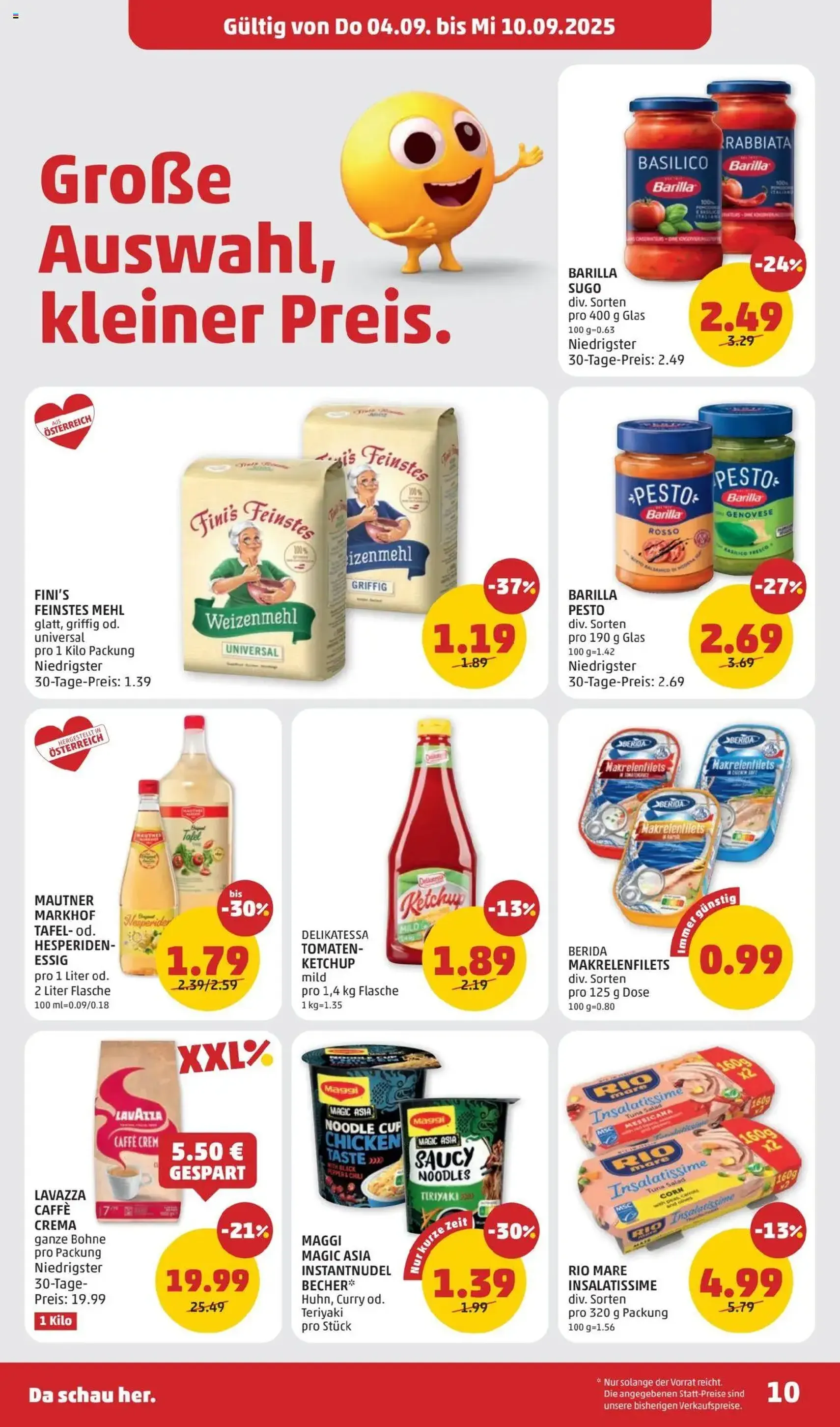 Penny Markt Flugblatt - Gültiger Prospekt ab 04.09.2025, Seite 10 von insgesamt 28 Penny Markt Flugblatt - Gültiger Prospekt ab 04.09.2025, Seite 10 von insgesamt 28