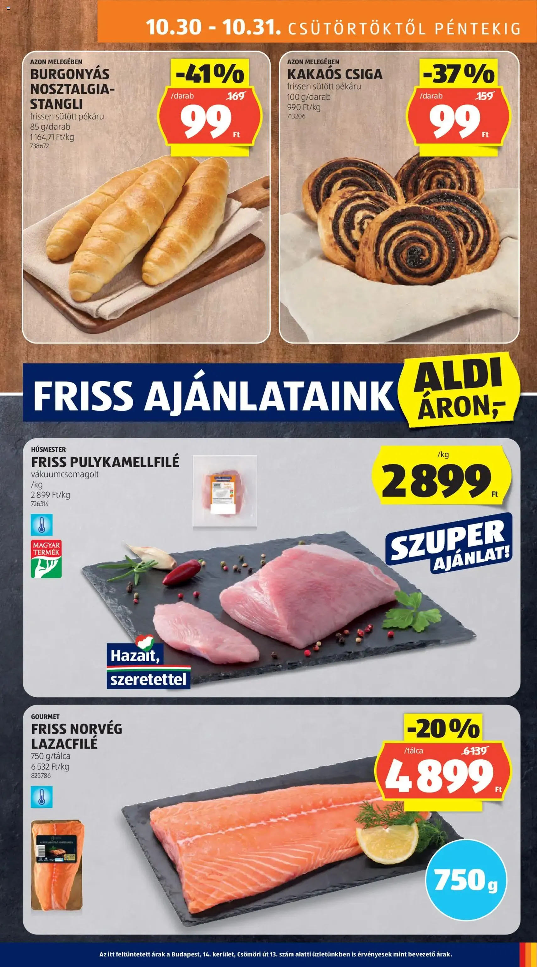 Aldi Akciós újság - 2025.10.30. érvényes szórólap 9 oldal 55 oldalból Aldi Akciós újság - 2025.10.30. érvényes szórólap 9 oldal 55 oldalból