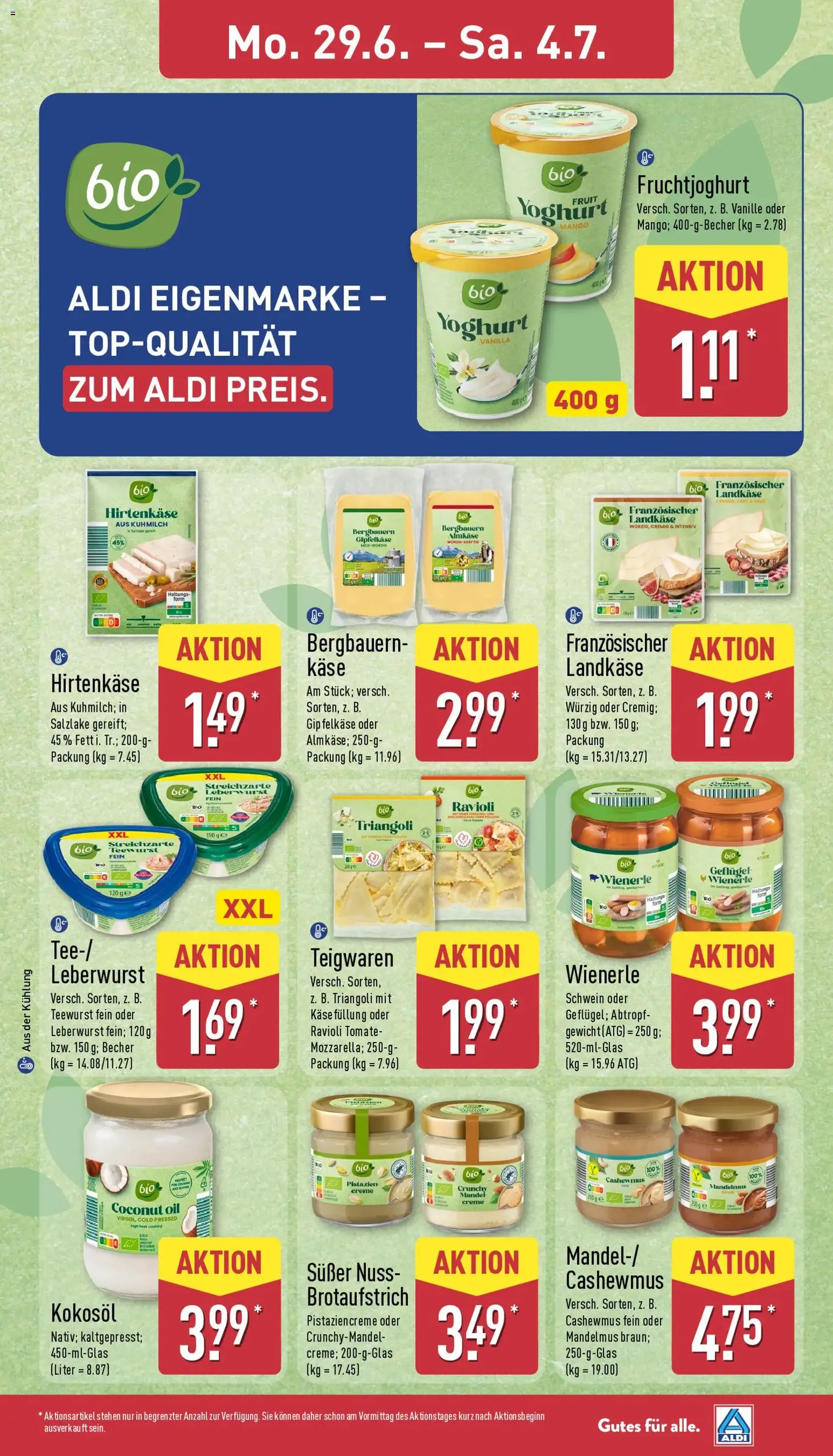 Aldi Prospekt - Gültiger Prospekt ab 29.06.2026, Seite 11 von insgesamt 45