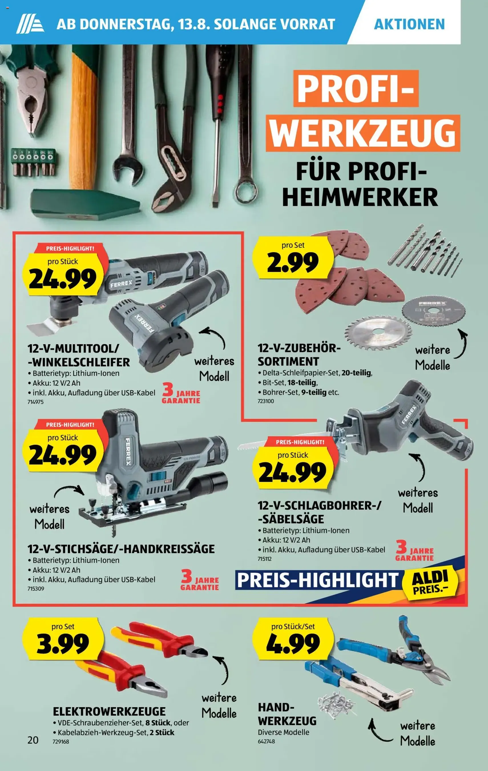 Aldi aktionen - Gültiger Prospekt ab 13.08.2026, Seite 20 von insgesamt 47