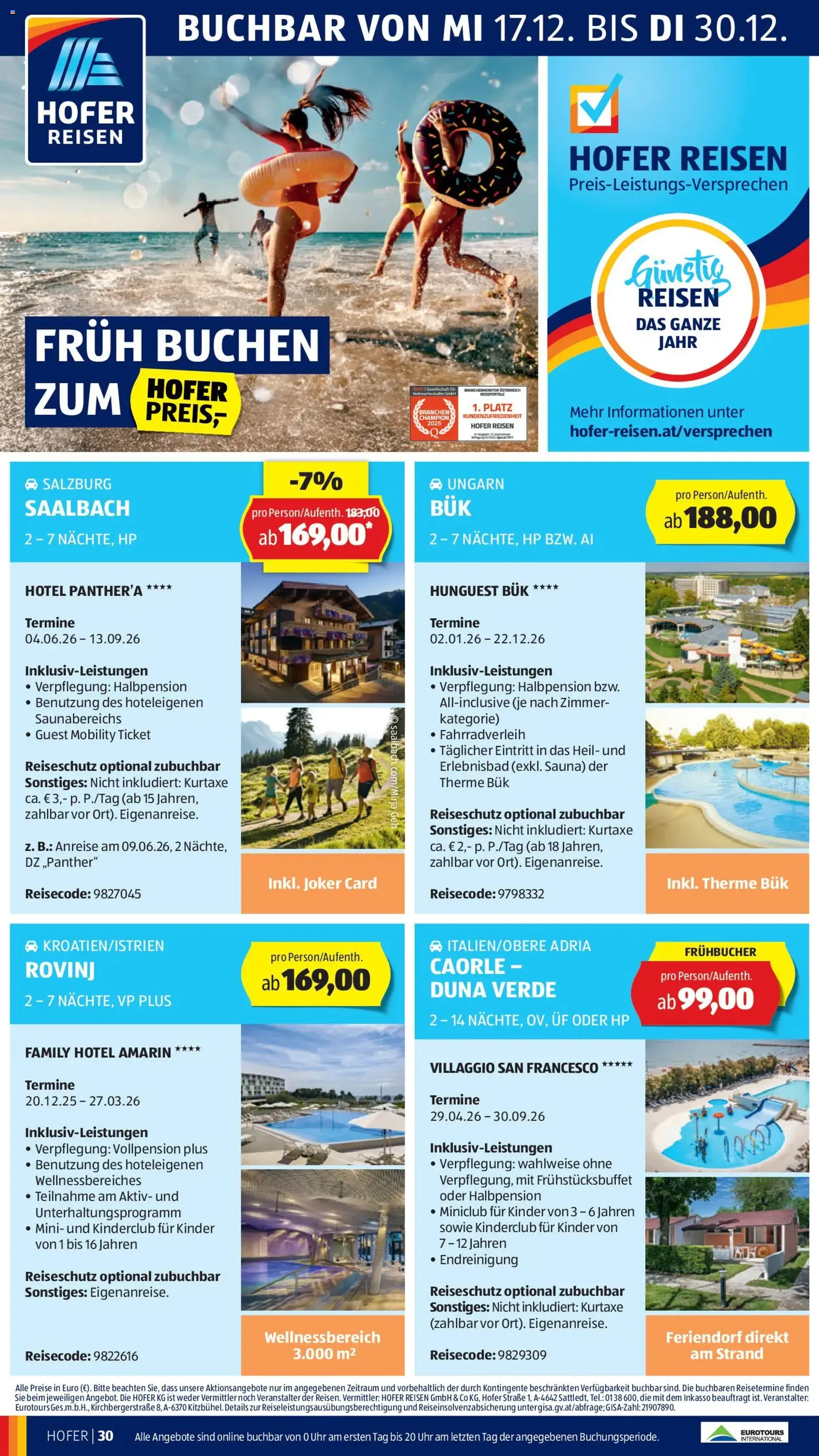 Hofer Flugblatt - Gültiger Prospekt ab 19.12.2025, Seite 38 von insgesamt 41