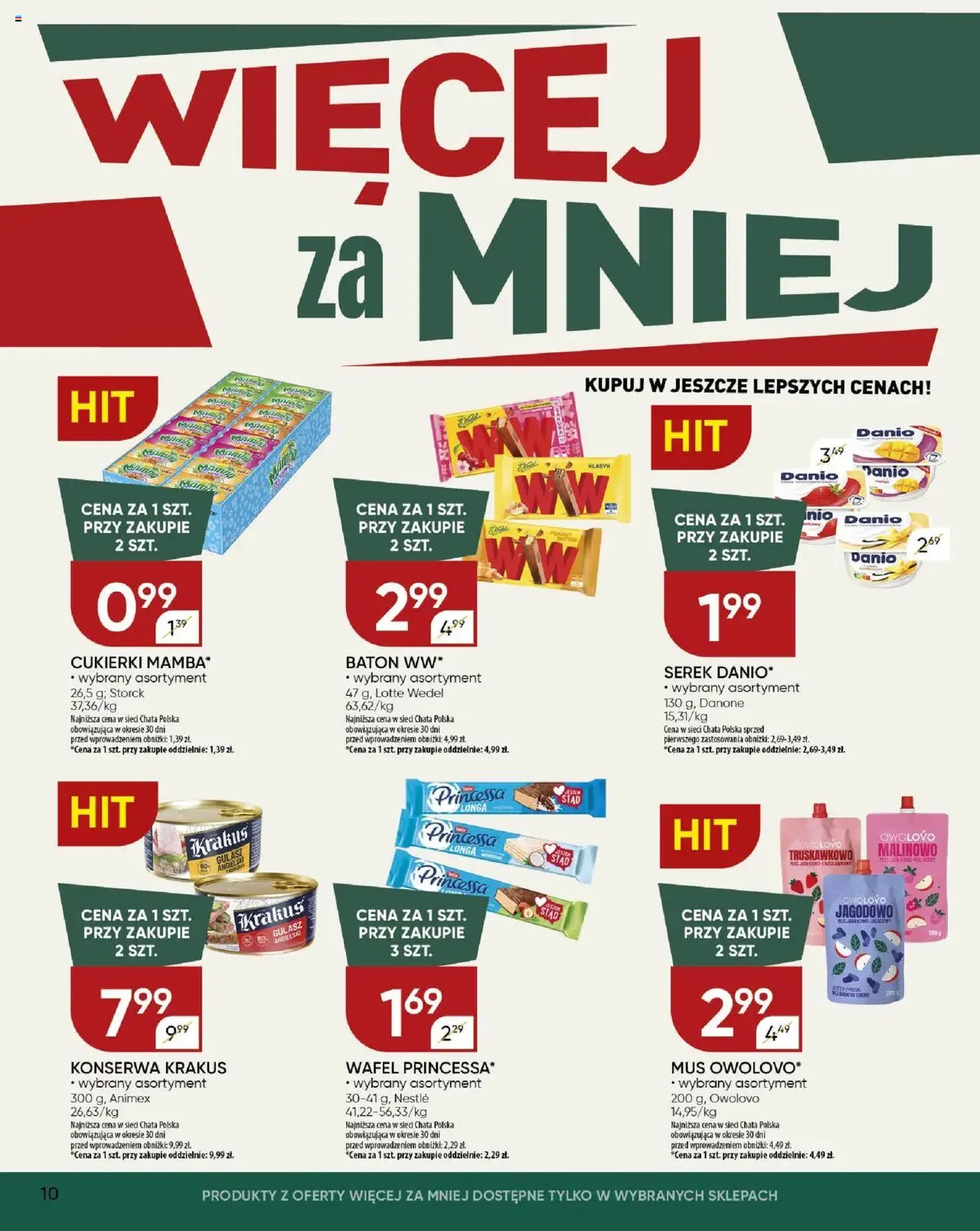 Chata Polska Gazetka - ważny gazetka od 31.07.2025 strona 10 z 24 Chata Polska Gazetka - ważny gazetka od 31.07.2025 strona 10 z 24