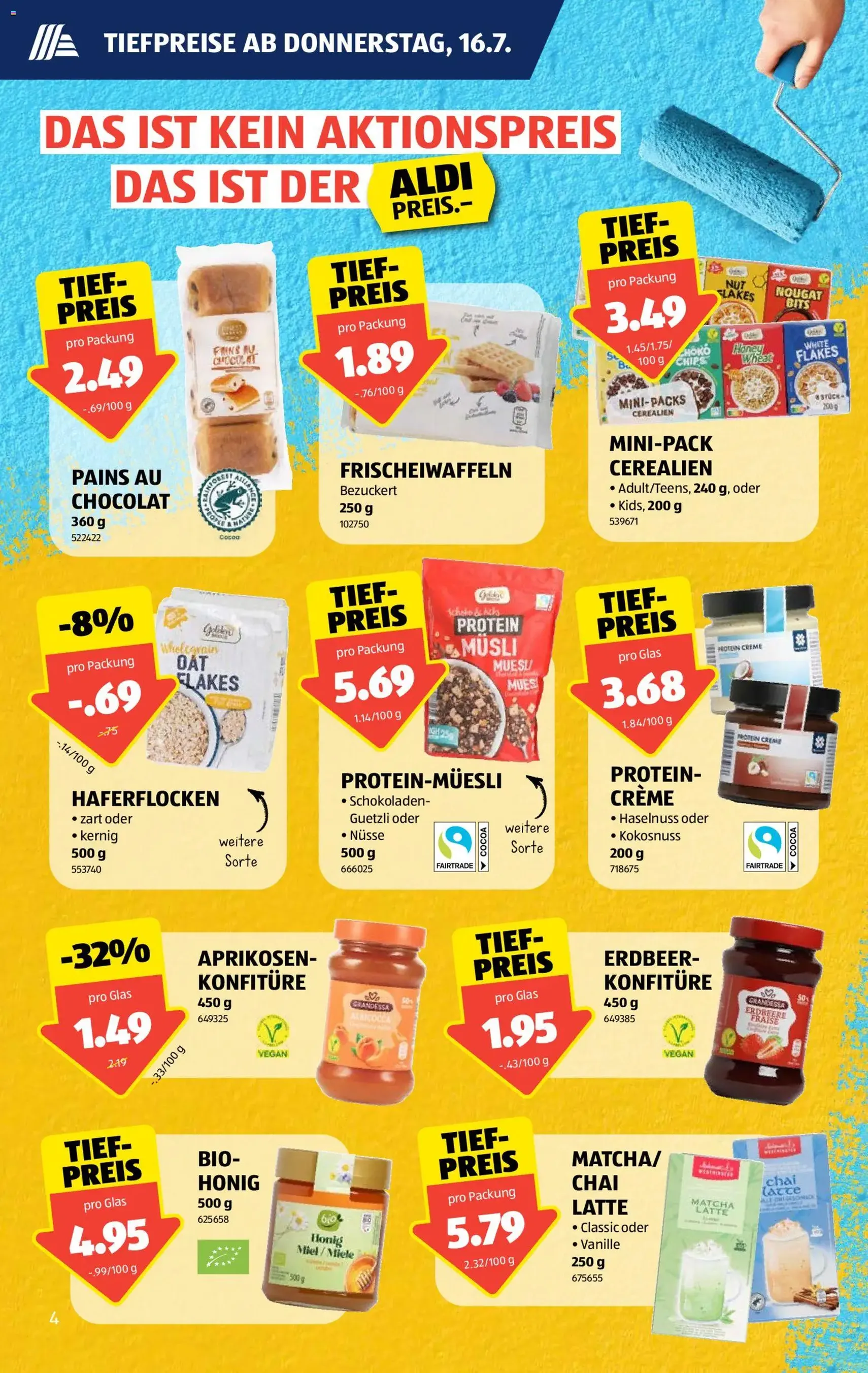 Aldi aktionen - Gültiger Prospekt ab 16.07.2026, Seite 4 von insgesamt 36