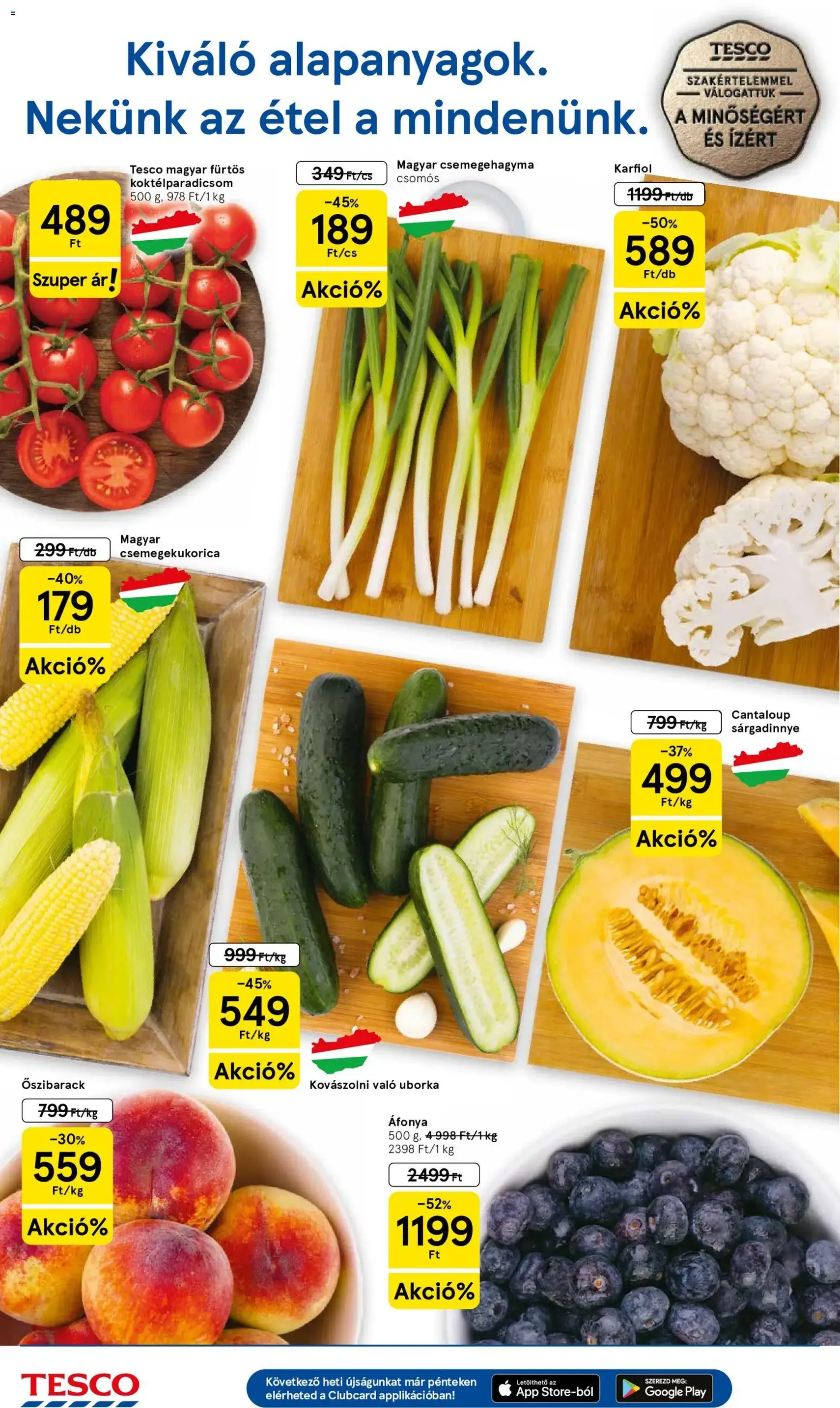 Tesco aktuális akciós újság - 2026.08.06. érvényes szórólap 2 oldal 32 oldalból