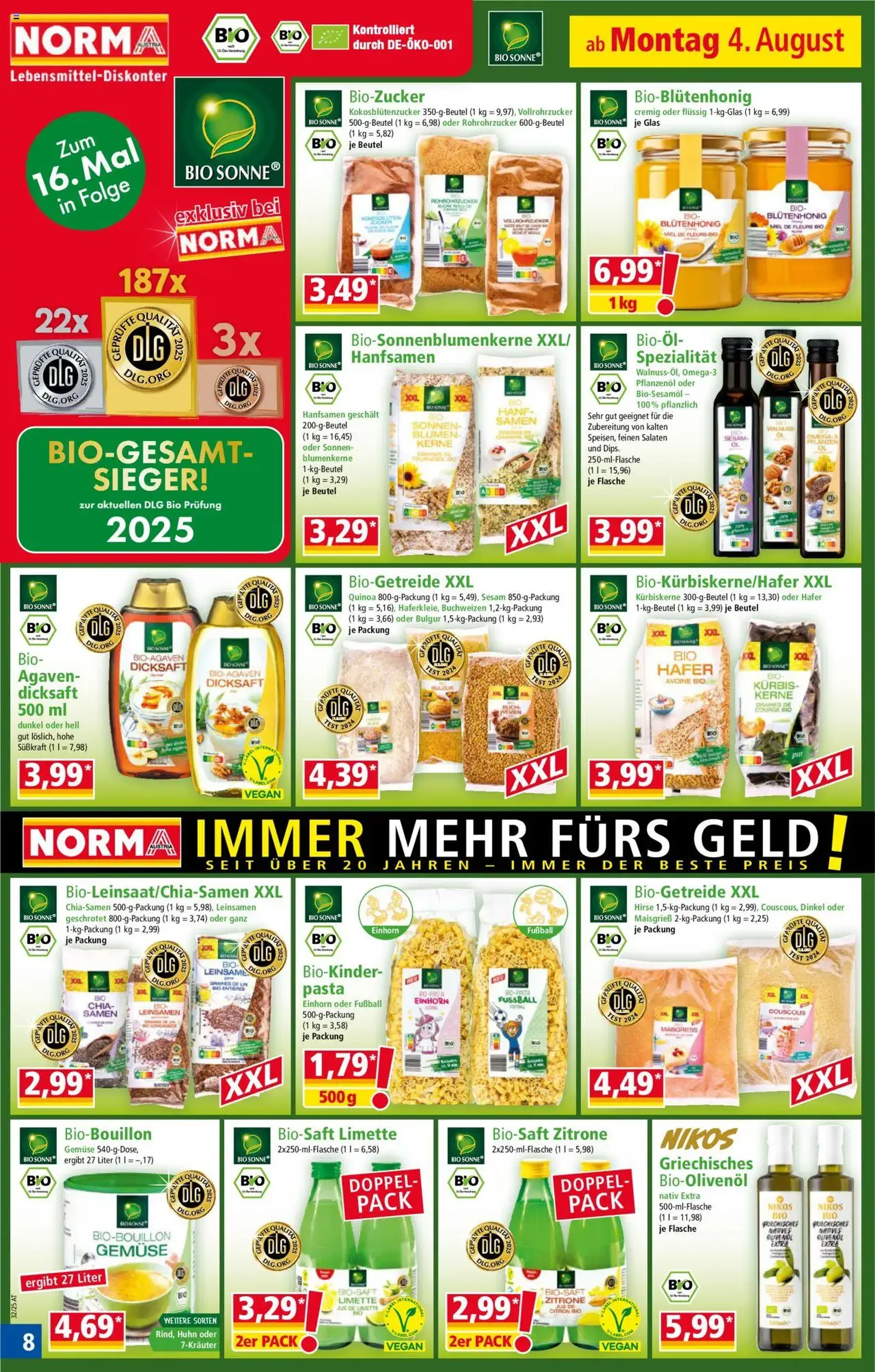 Norma Flugblatt - Gültiger Prospekt ab 04.08.2025, Seite 8 von insgesamt 20