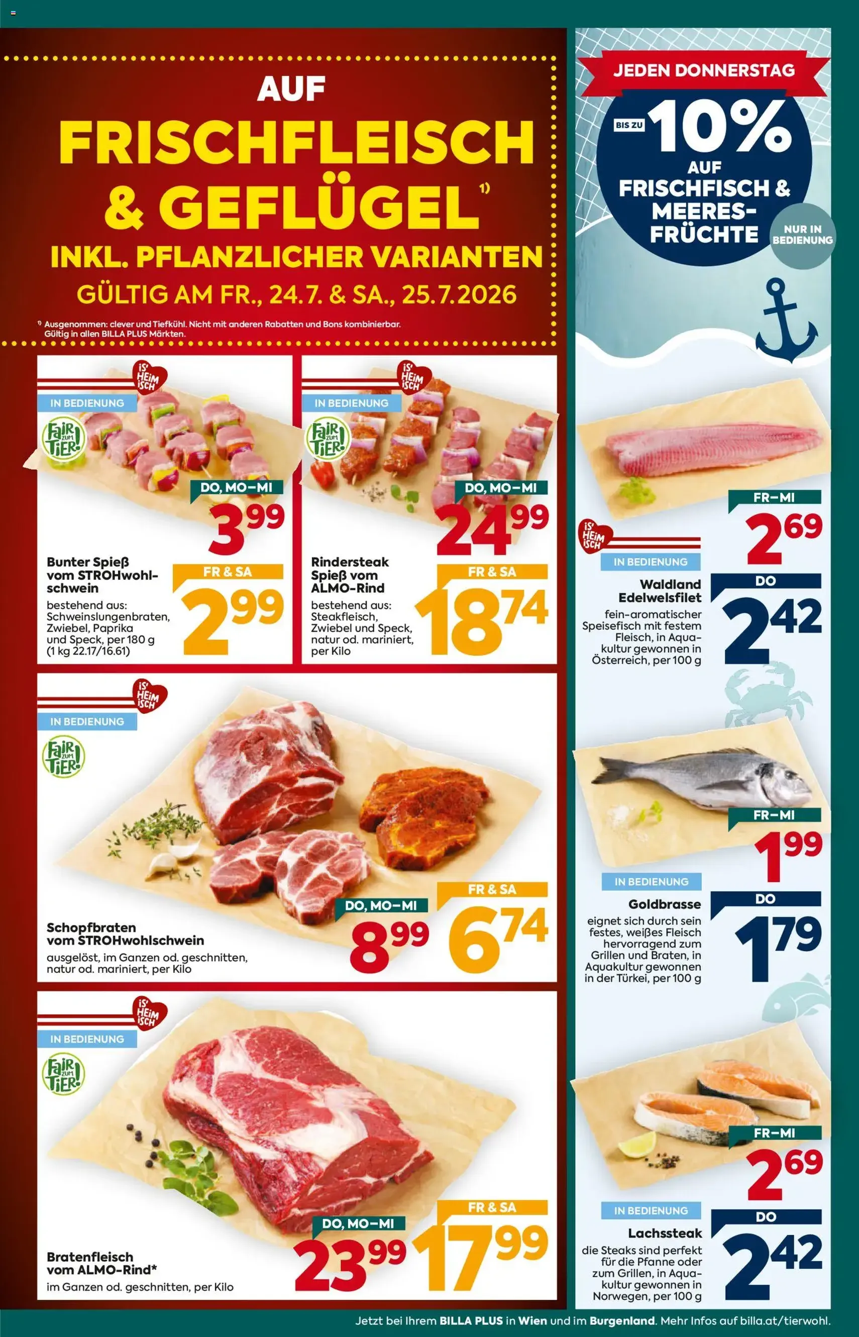 Billa Plus Flugblatt - Gültiger Prospekt ab 23.07.2026, Seite 3 von insgesamt 16