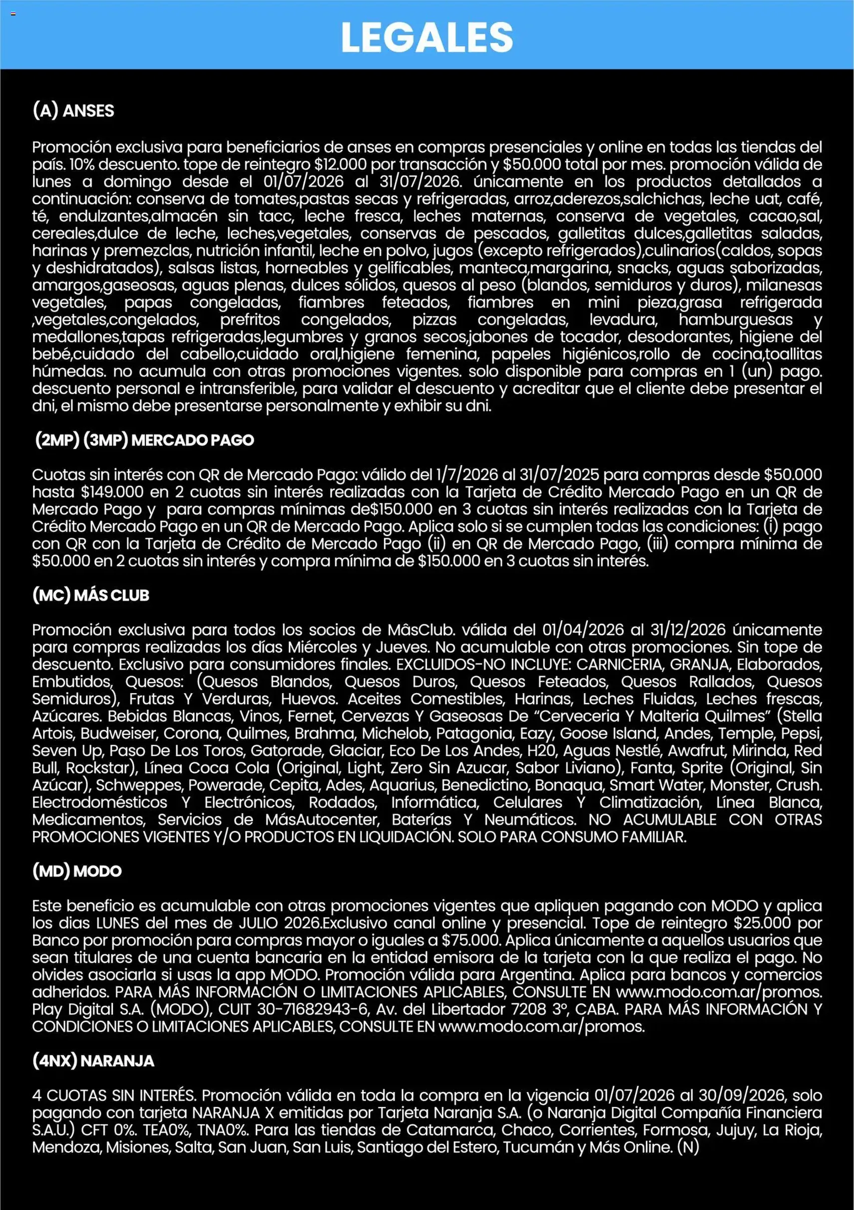 Changomas ofertas - folleto válido desde 01/07/2026 página 5 de 9