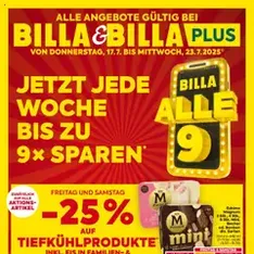 Billa Flugblatt - Prospekt Vorschau gültig ab 17.07.2025