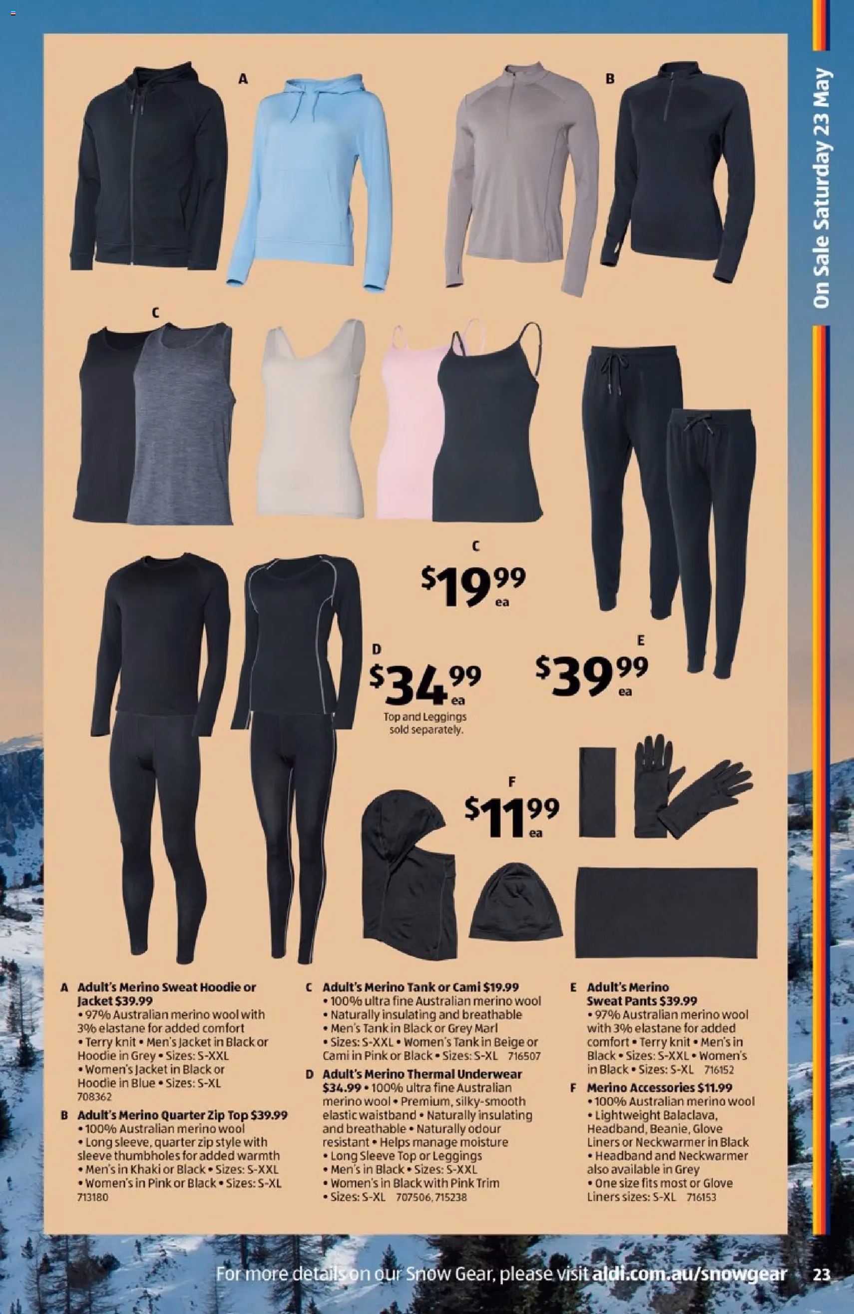 Aldi Snow Gear - valid flyer from 20/05/2026, page 23 of 40