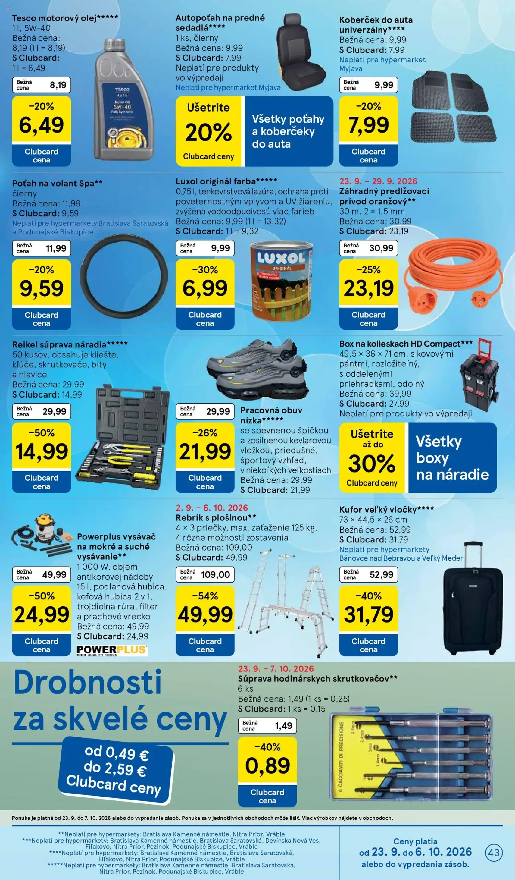 Tesco Hypermarket - leták - platný leták od 23.09.2026 strana 43 z 48