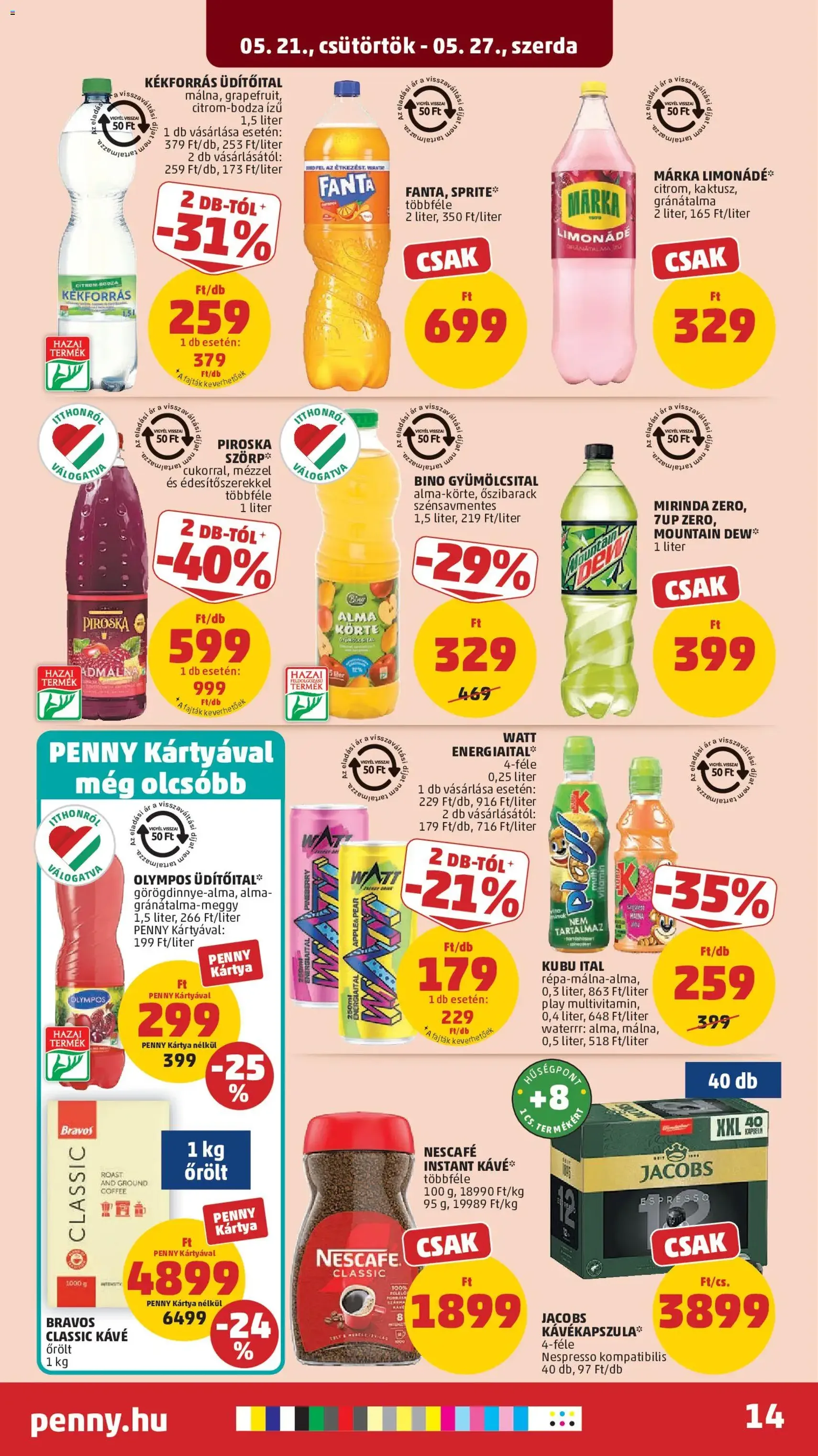 PENNY akciós újság - 2026.05.21. érvényes szórólap 18 oldal 43 oldalból