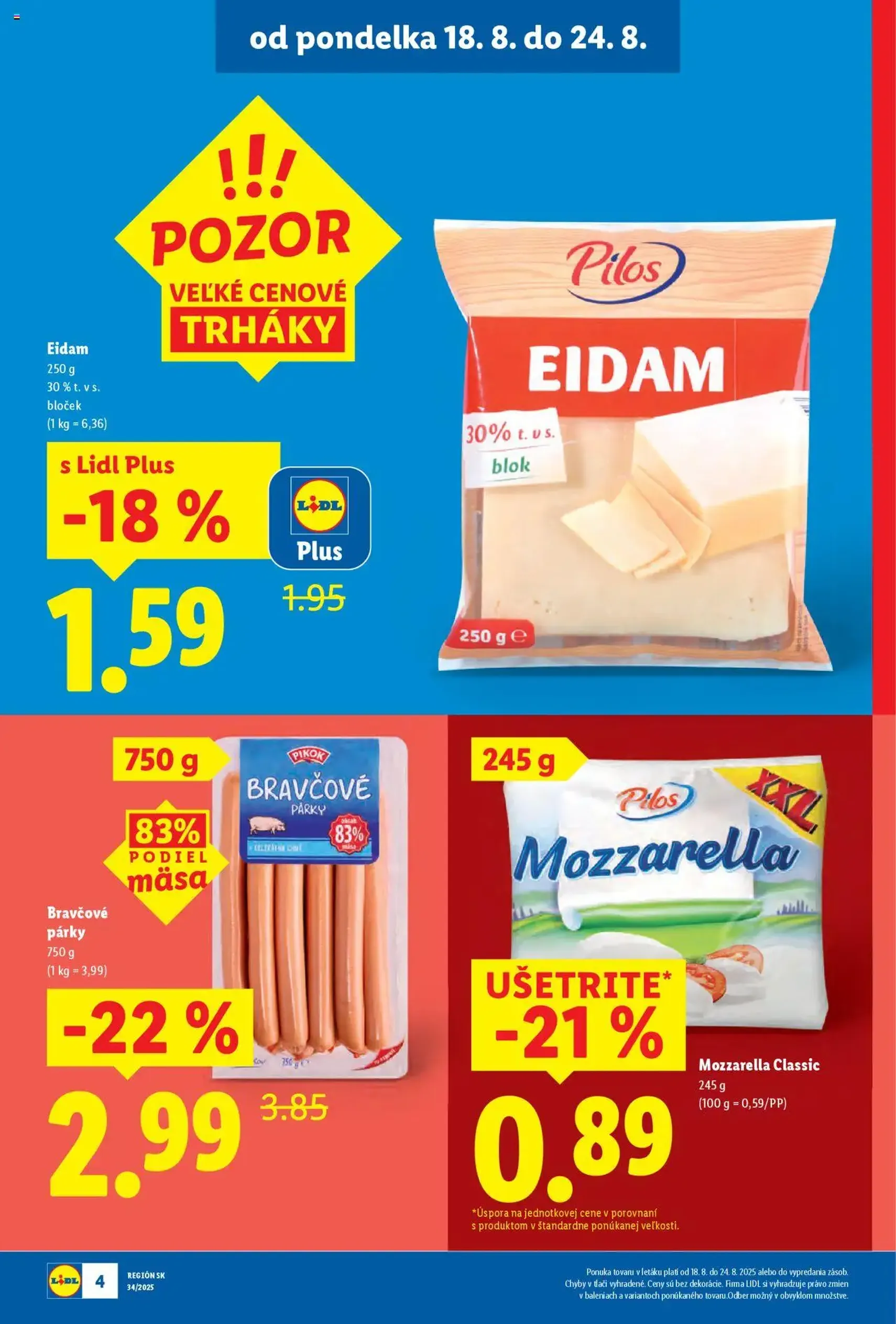 Lidl leták - platný leták od 18.08.2025 strana 4 z 97 Lidl leták - platný leták od 18.08.2025 strana 4 z 97