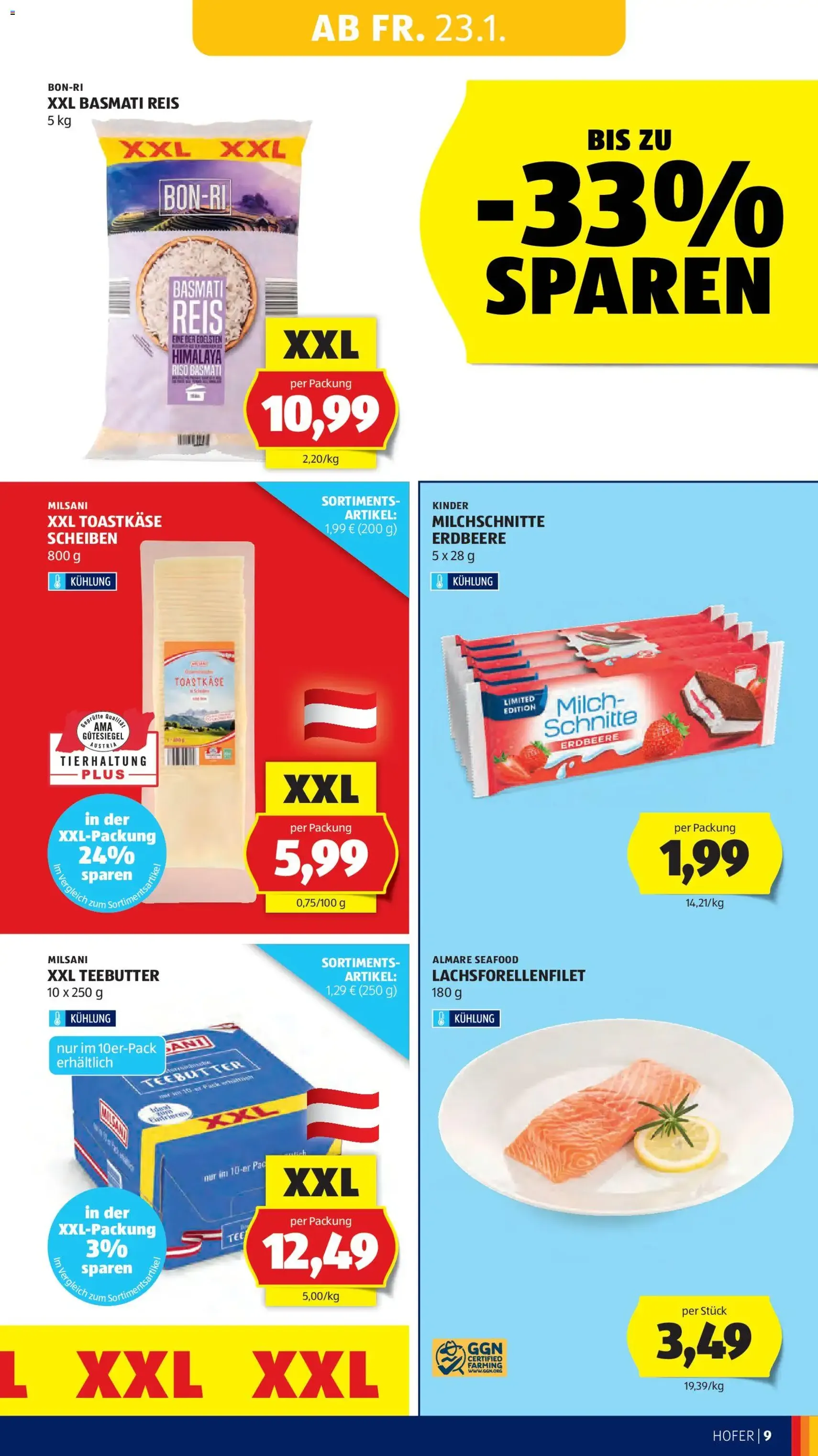 Hofer Flugblatt - Gültiger Prospekt ab 23.01.2026, Seite 11 von insgesamt 45