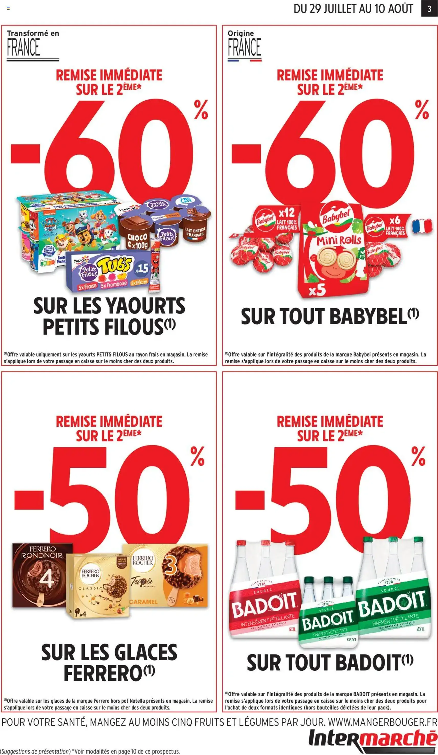 Intermarché catalogue semaine 30 - brochure valable à partir du 29/07/2025, page 3 sur 32 Intermarché catalogue semaine 30 - brochure valable à partir du 29/07/2025, page 3 sur 32
