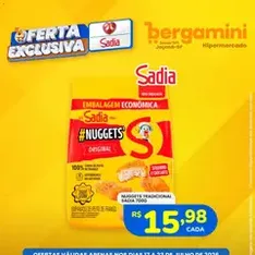 Supermercado Bergamini ofertas Sadia e a Perdigão - pré-visualização do folheto, válido a partir de 17/07/2026