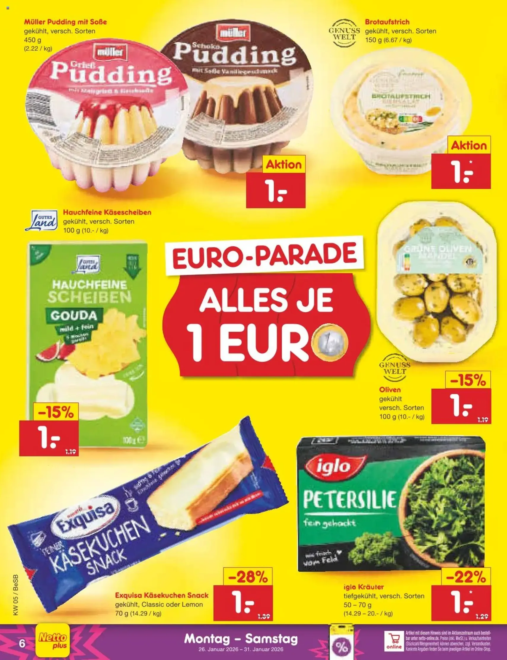 Netto Marken-Discount Prospekt - Gültiger Prospekt ab 26.01.2026, Seite 6 von insgesamt 57