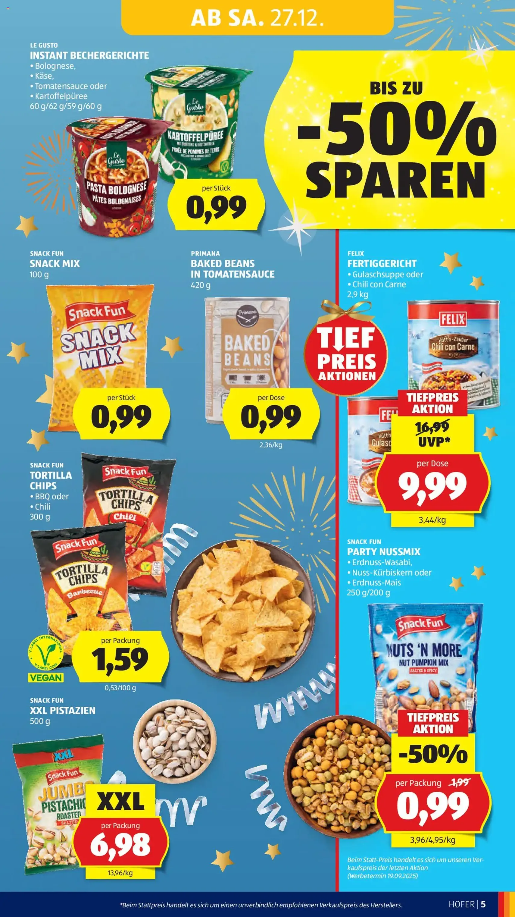 Hofer Flugblatt - Gültiger Prospekt ab 22.12.2025, Seite 7 von insgesamt 29
