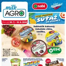 Milk Agro leták - náhľad letáku platný od 30.07.2025
