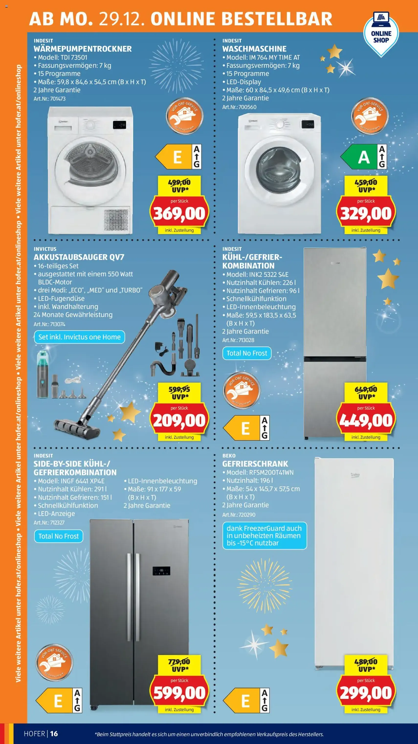 Hofer Flugblatt - Gültiger Prospekt ab 22.12.2025, Seite 20 von insgesamt 29