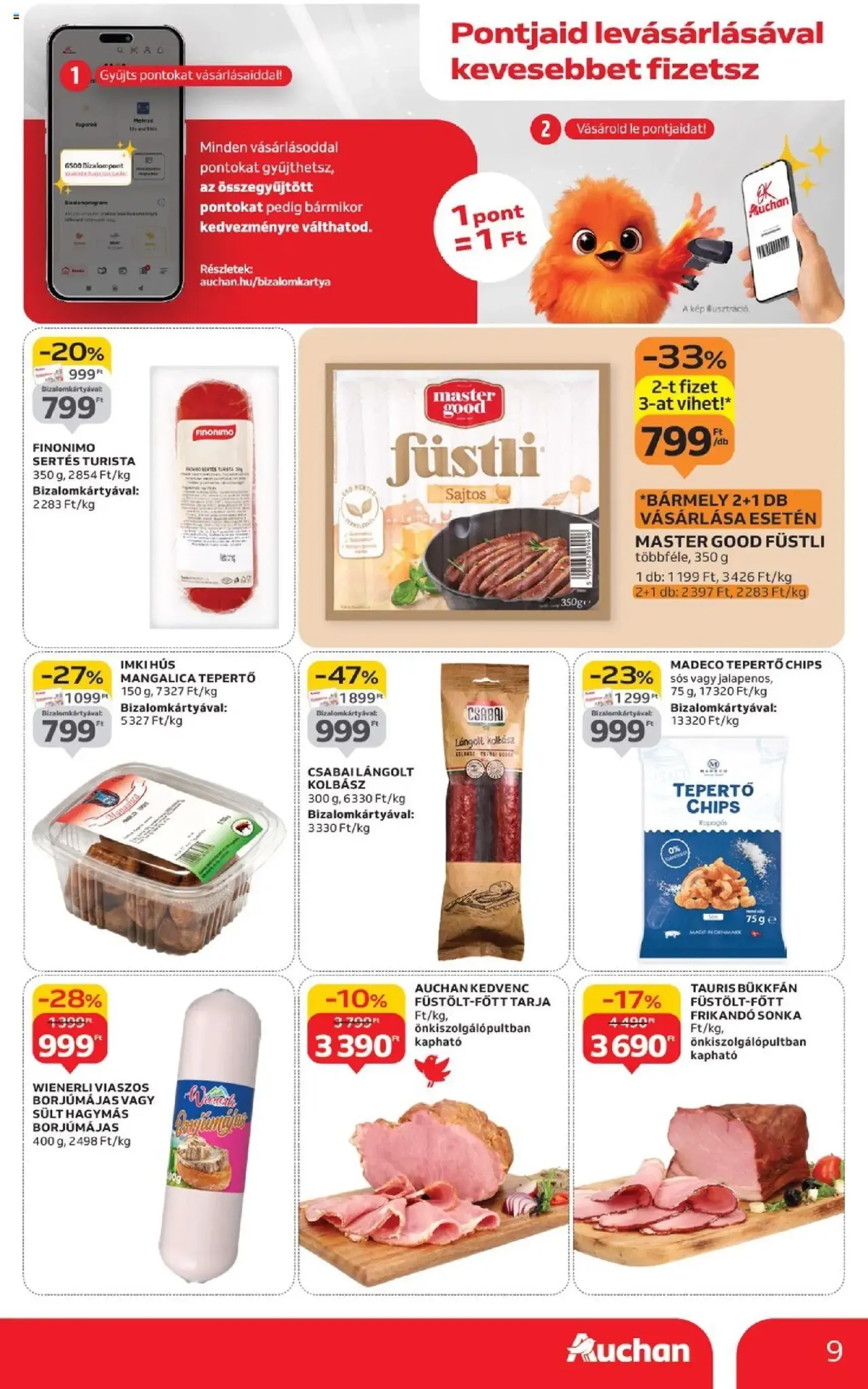 Auchan Akciós újság - 2025.09.18. érvényes szórólap 9 oldal 26 oldalból Auchan Akciós újság - 2025.09.18. érvényes szórólap 9 oldal 26 oldalból