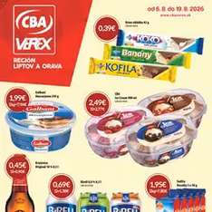 CBA Verex leták - náhľad letáku platný od 06.08.2026