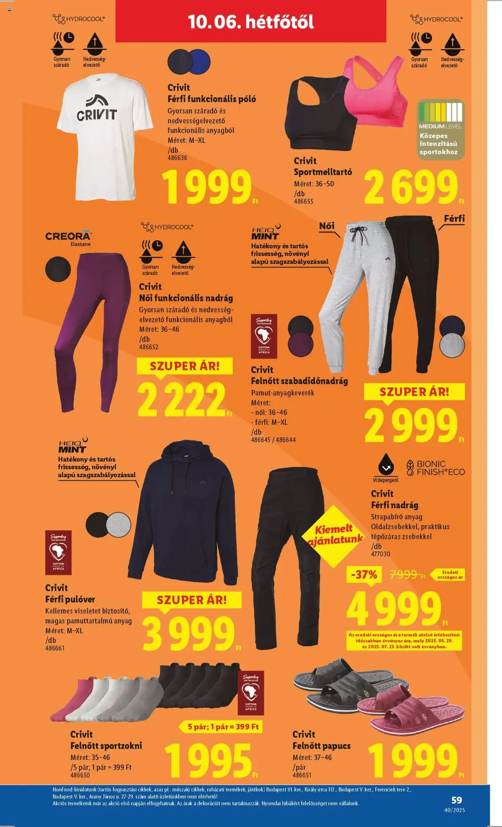 Lidl Akciós újság - 2025.10.02. érvényes szórólap 59 oldal 76 oldalból Lidl Akciós újság - 2025.10.02. érvényes szórólap 59 oldal 76 oldalból